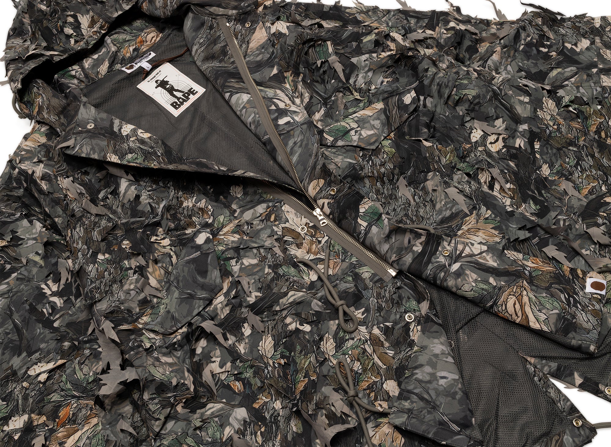 A Bathing Ape Tree Edge Camo Laser Cut M-51 Jacket - Image 5