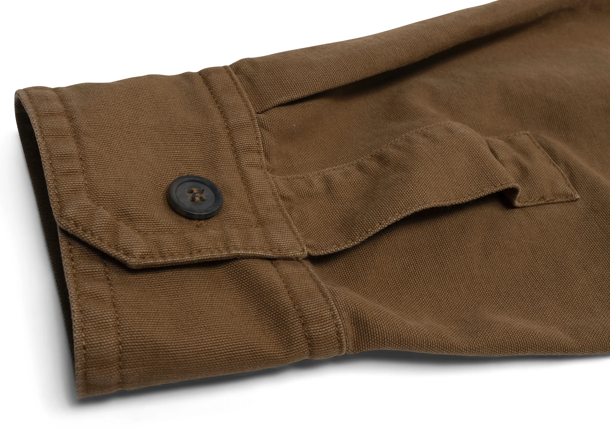 A.P.C. Basile Logo Overshirt in Camel - Image 3