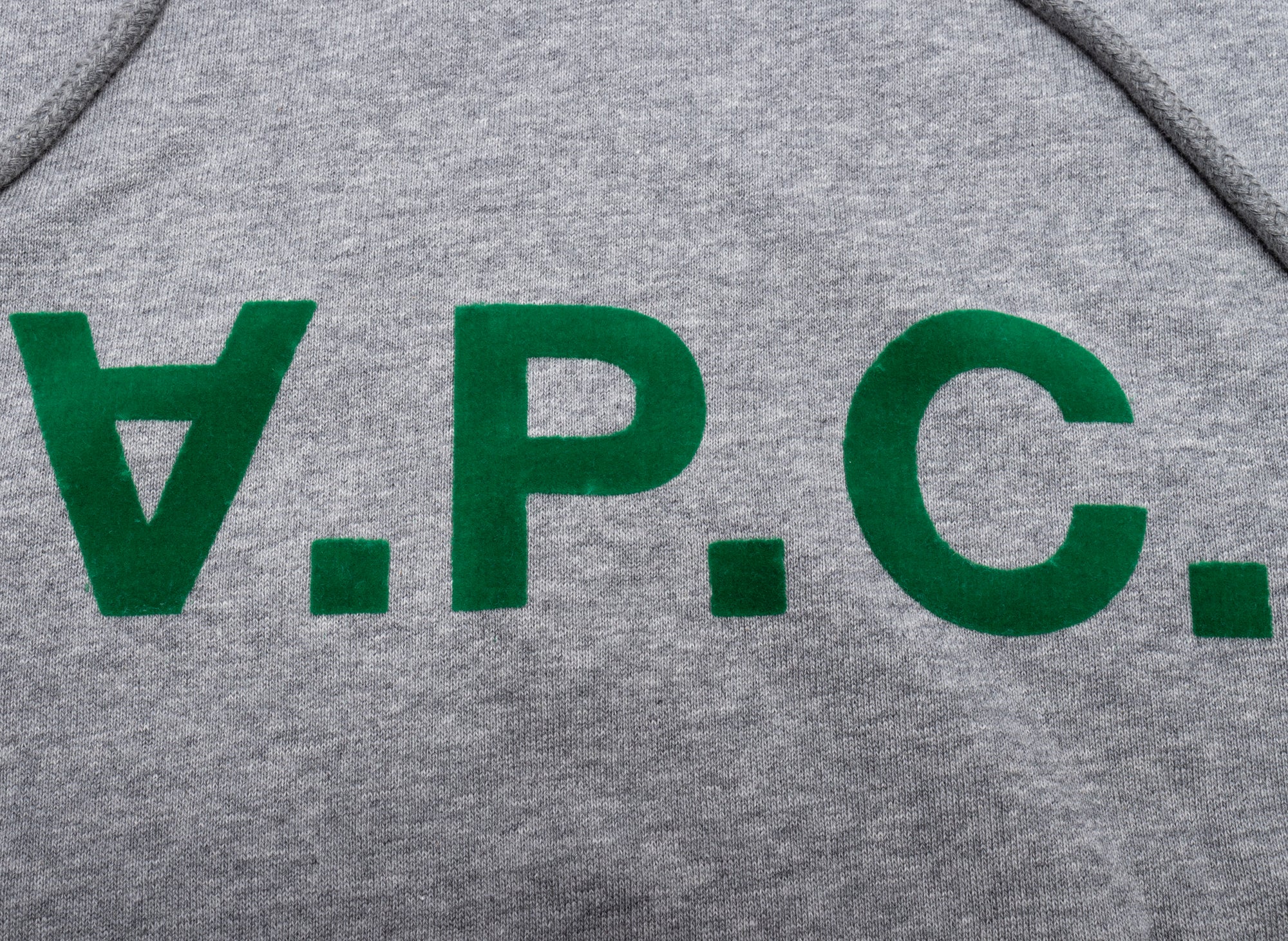 A.P.C. Milo Hoodie in Grey/Green - Image 2