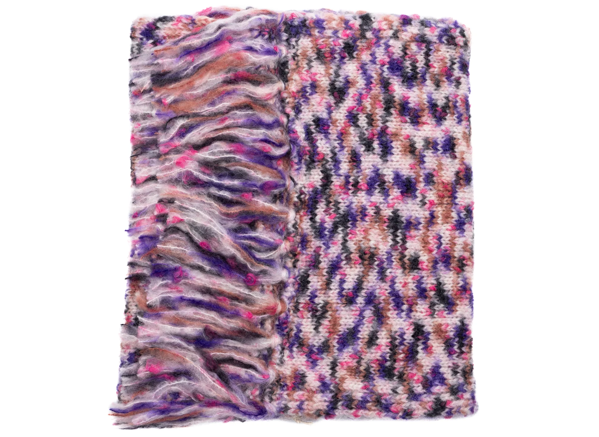 A.P.C. Noah Knit Scarf in Purple - Image 2