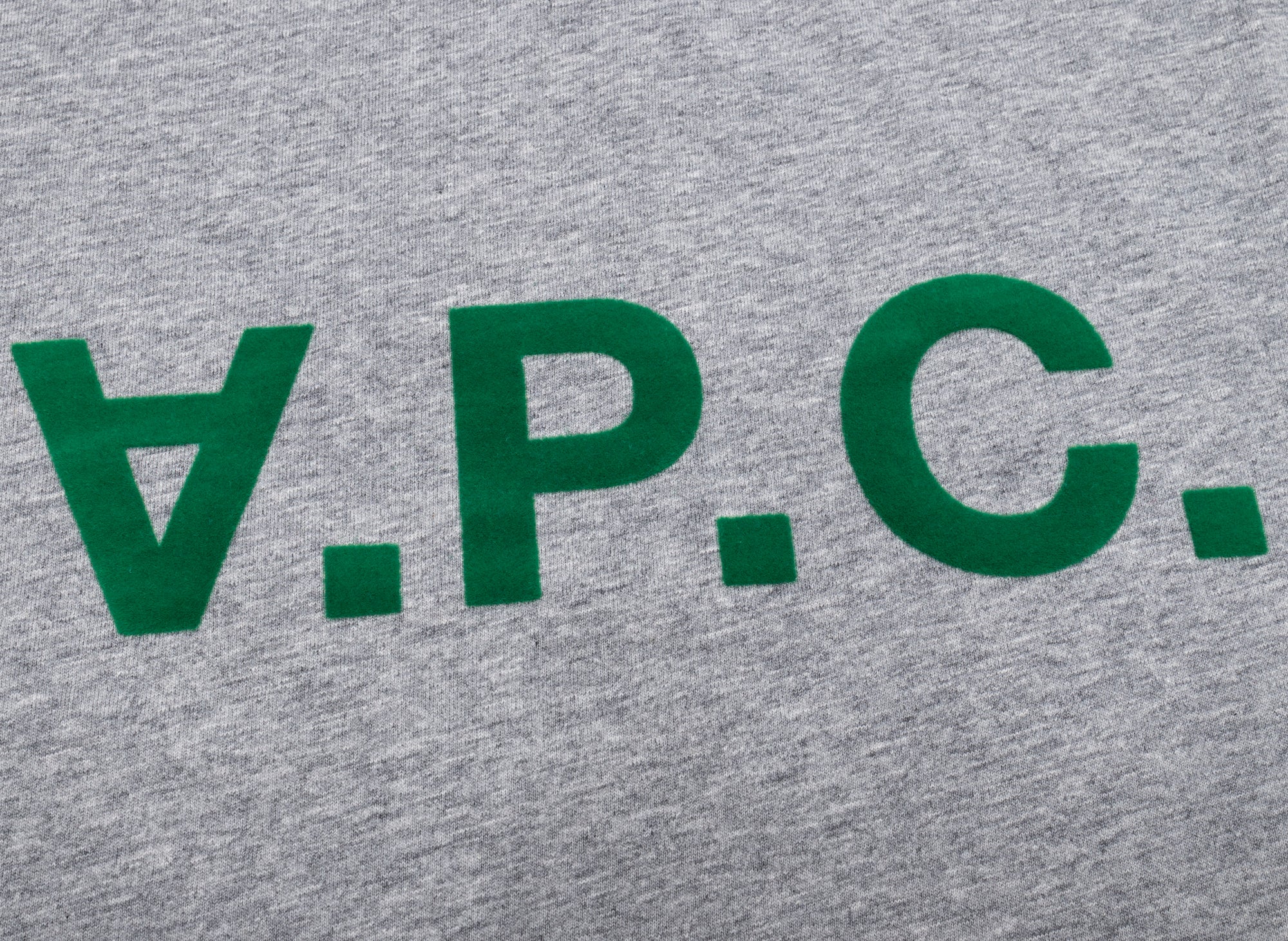 A.P.C. VPC Color H T-Shirt in Grey/Green - Image 2