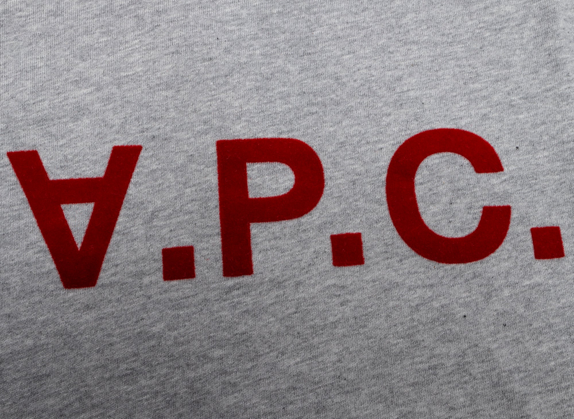 A.P.C. VPC Color H T-Shirt in Grey/Red - Image 2