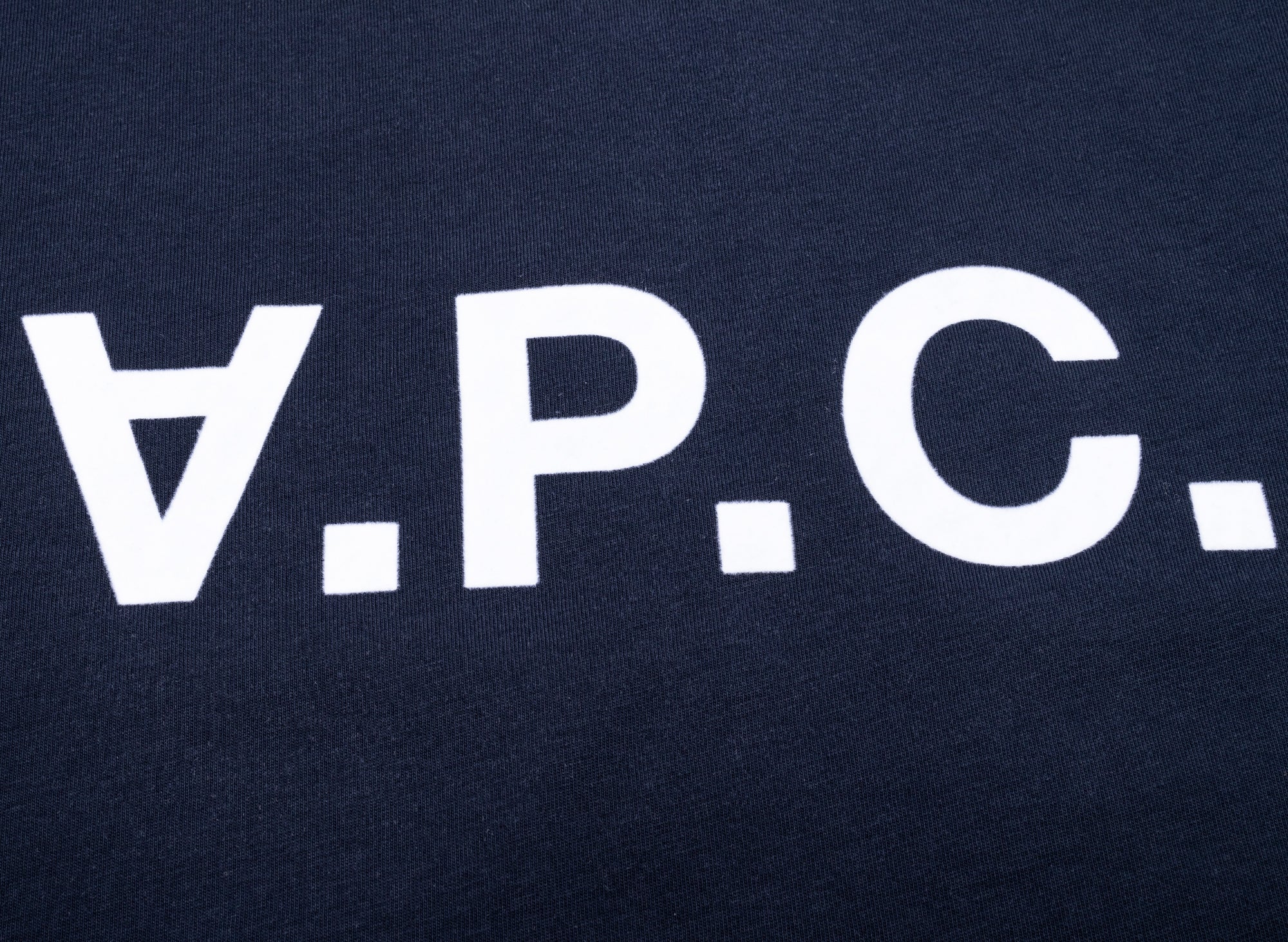 A.P.C. VPC Color H T-Shirt in Navy/White - Image 2
