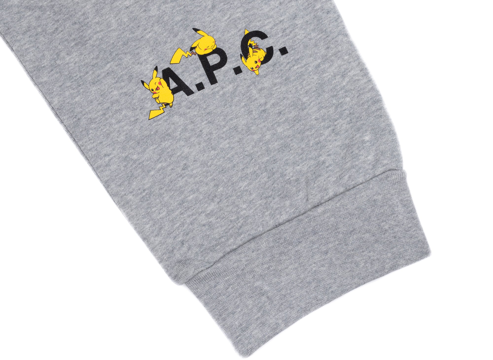 A.P.C. x Pokemon Pikachu H Joggers in Grey - Image 3