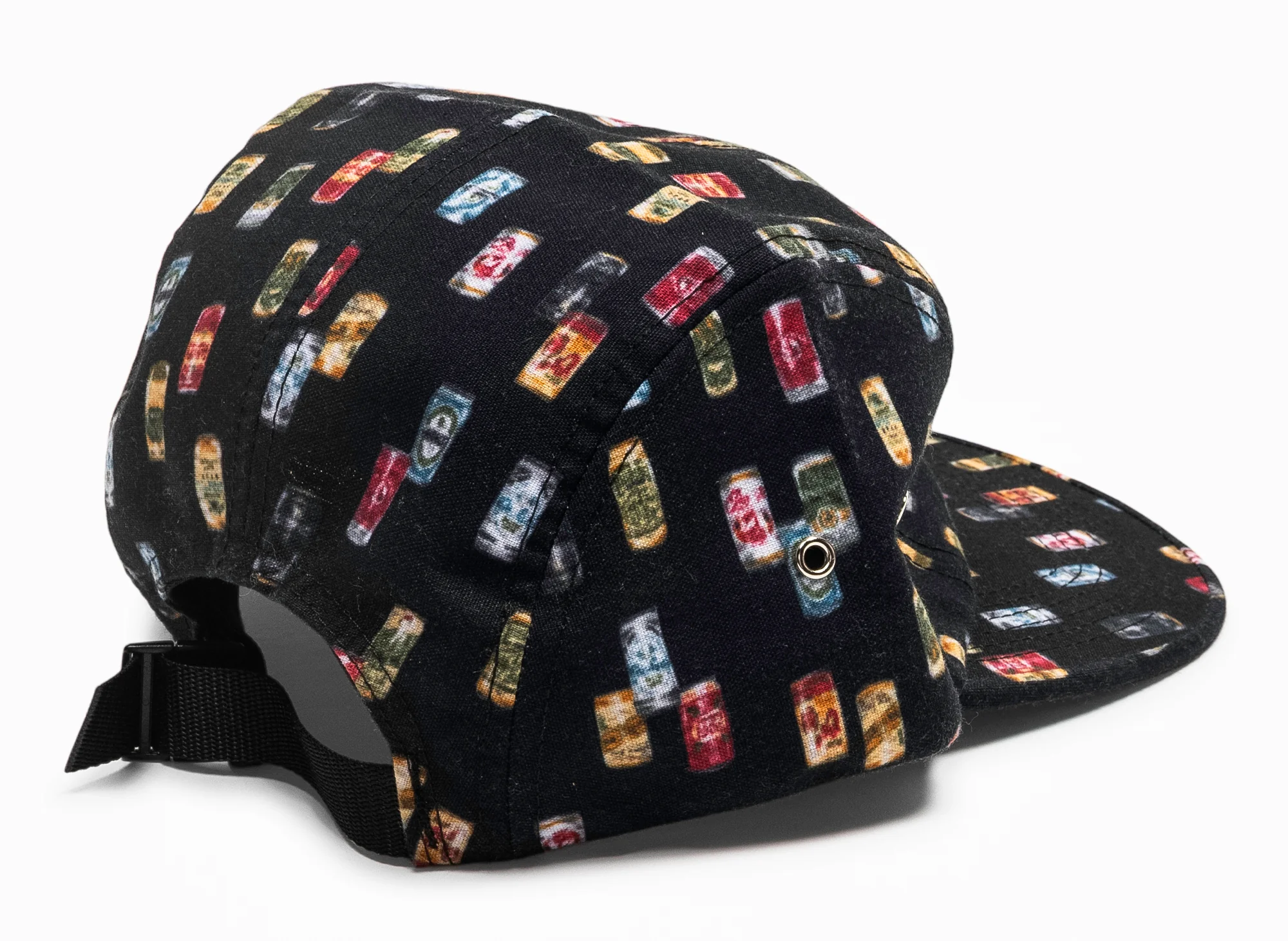 Acapulco Gold Built to Fit AOP Strapback Hat in Black - Image 2