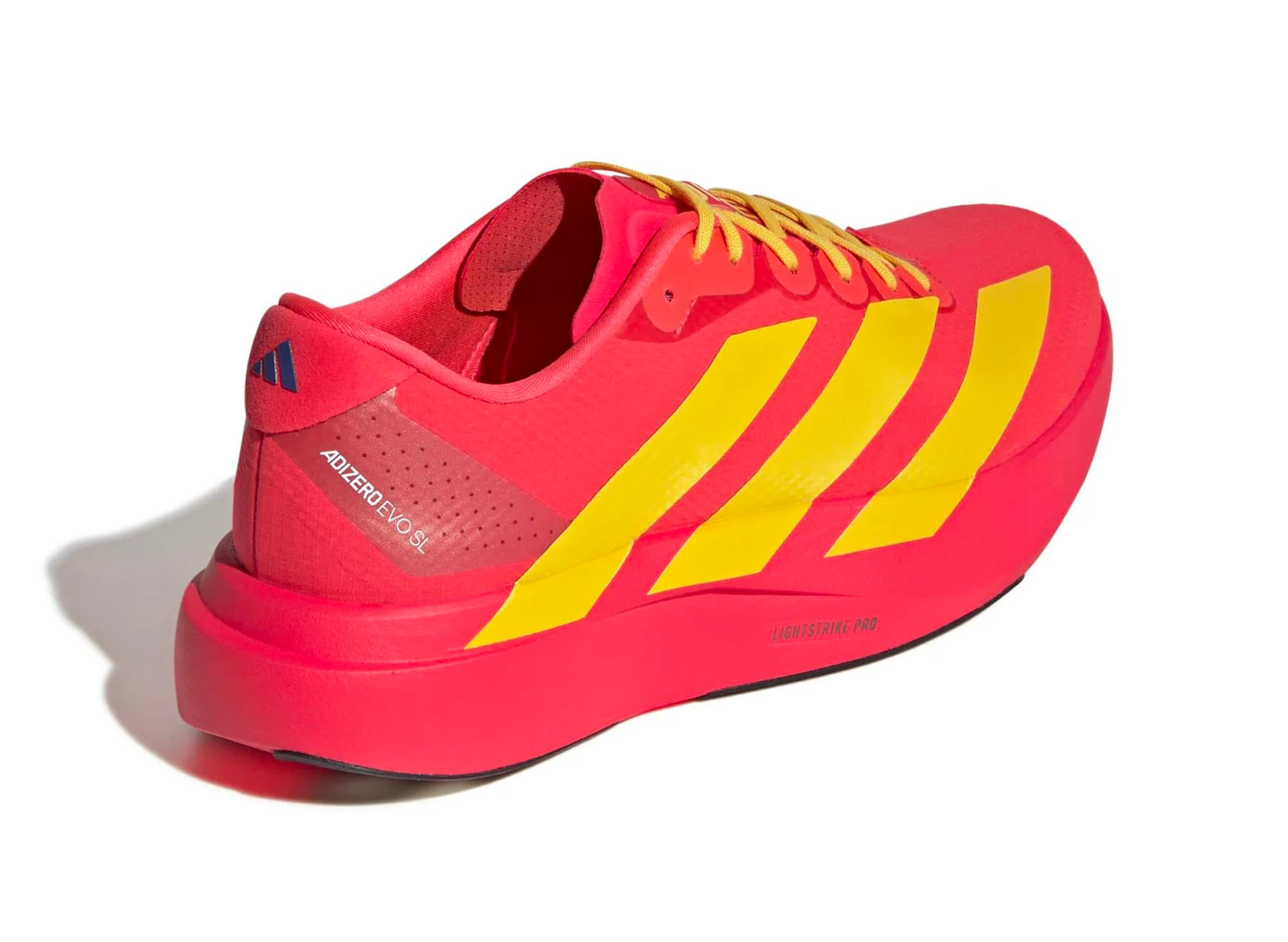 Adidas Adizero EVO SL Woven in Lucid Red / Bold Gold - Image 2