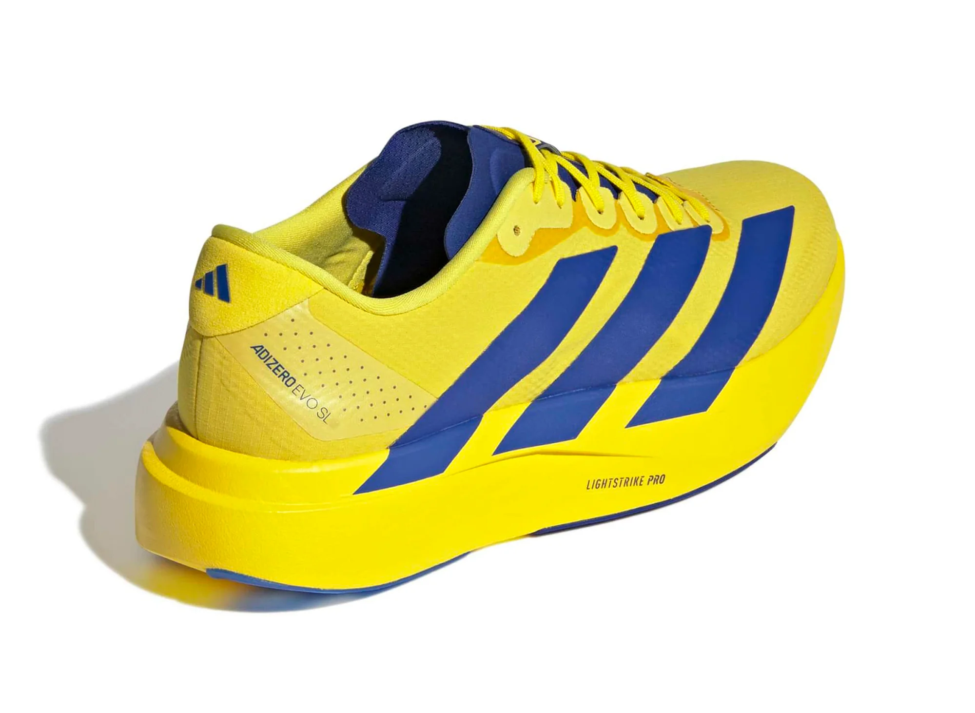 Adidas Adizero EVO SL Woven in Yellow / Team Royal Blue - Image 2