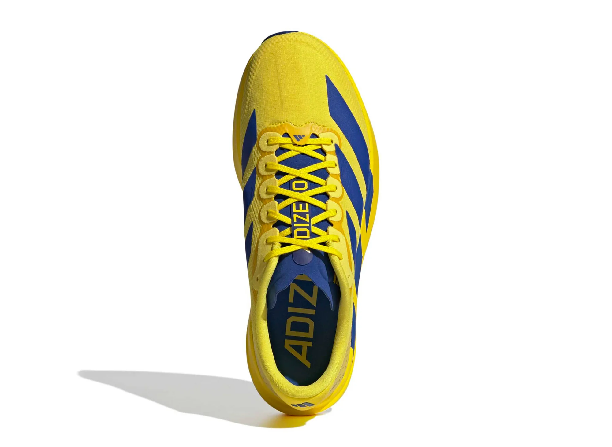 Adidas Adizero EVO SL Woven in Yellow / Team Royal Blue - Image 4