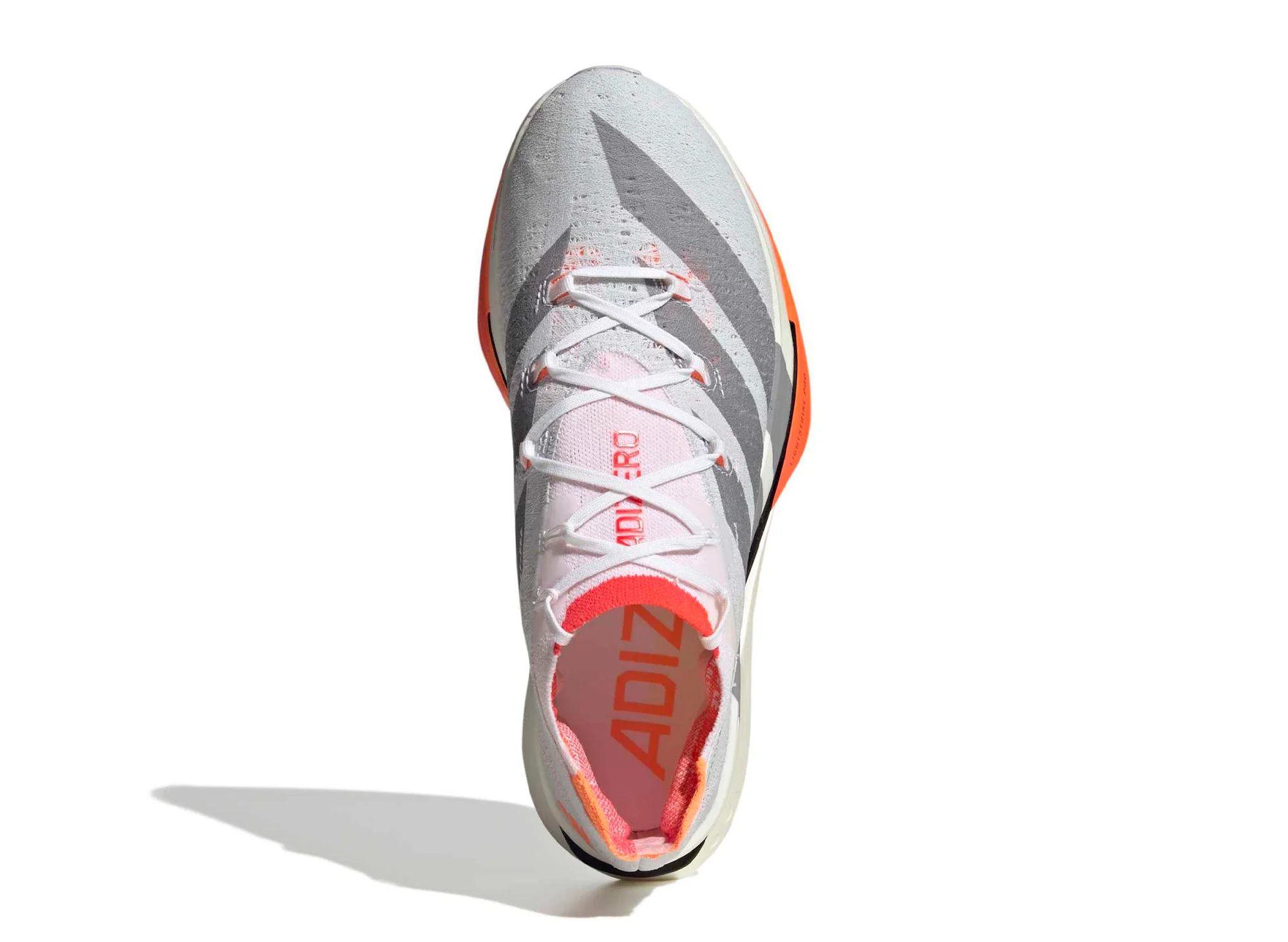 Adidas Adizero Prime X3 Strung in Footwear White / Lucid Red - Image 4