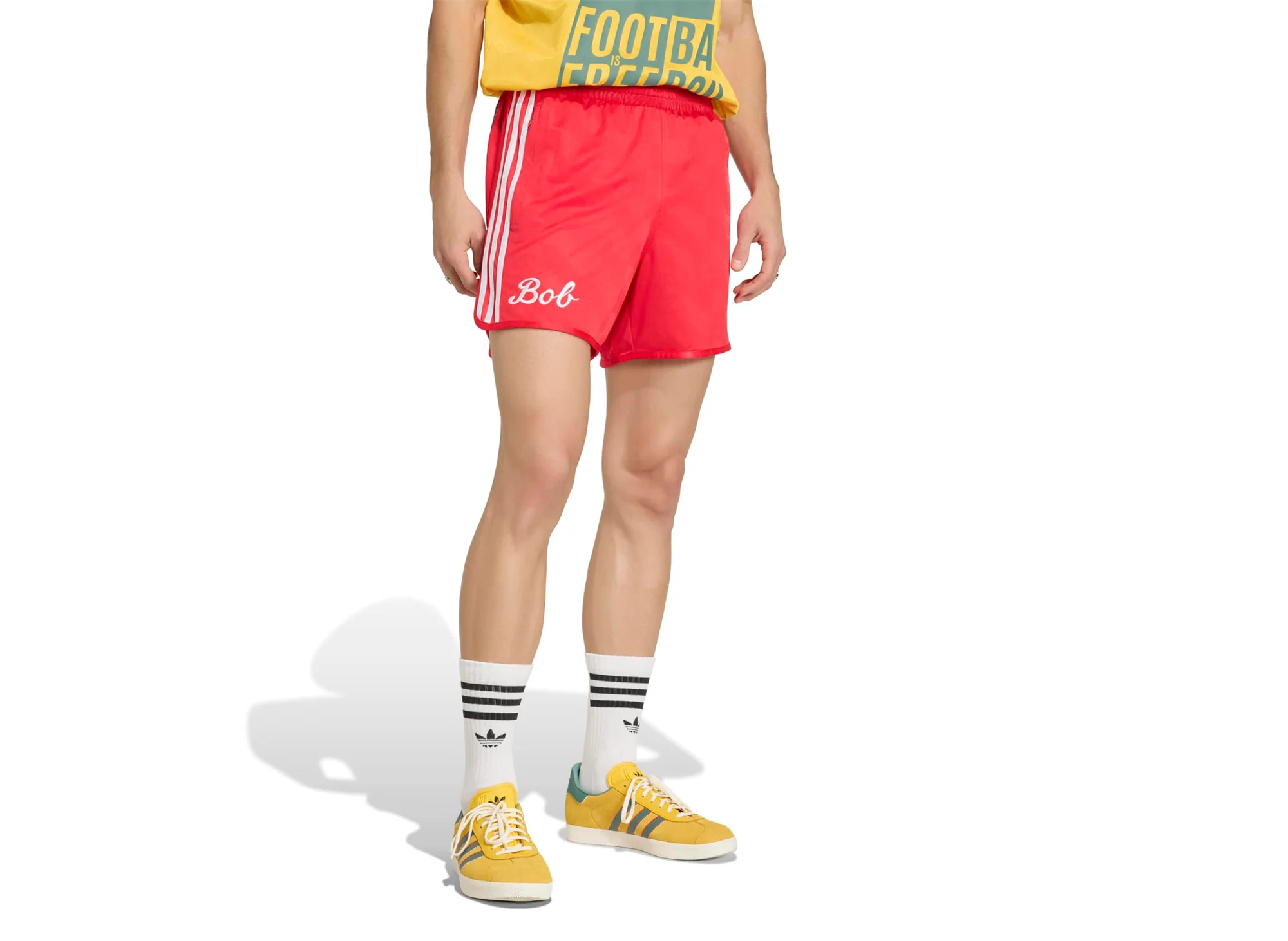 Adidas "Bob Marley" OG Short in Pure Ruby - Image 2