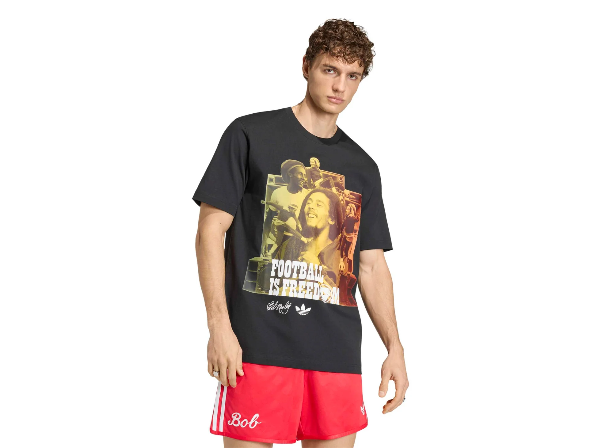 Adidas Bob Marley OG Tee in Black - Image 2