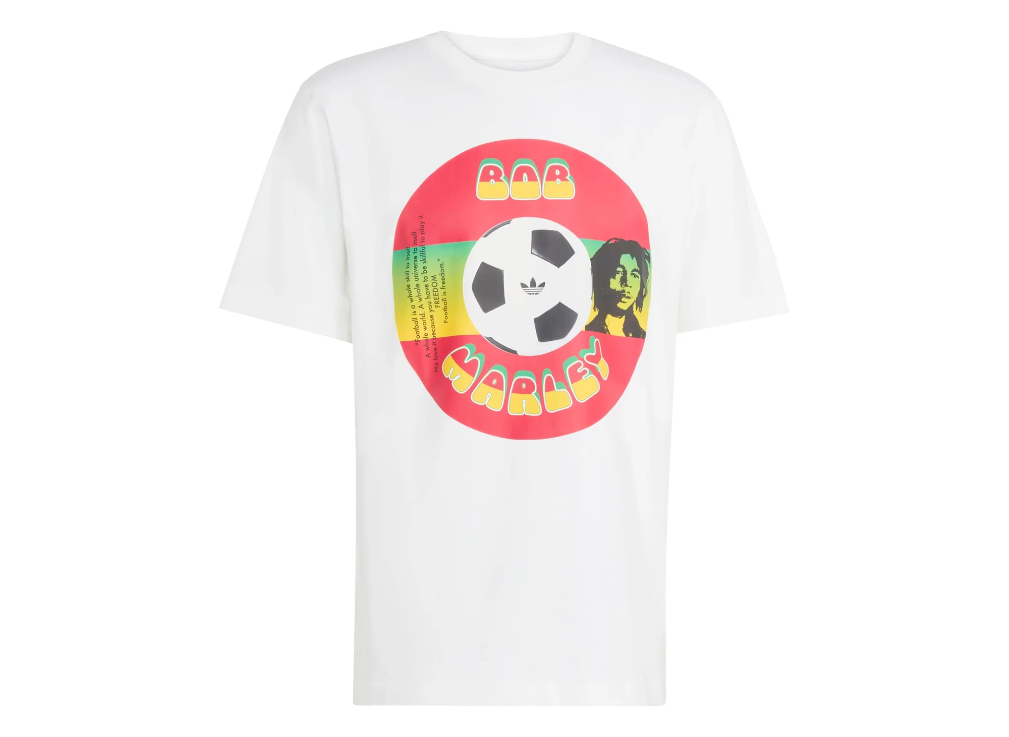 Adidas Bob Marley OG Tee in White - Image 4