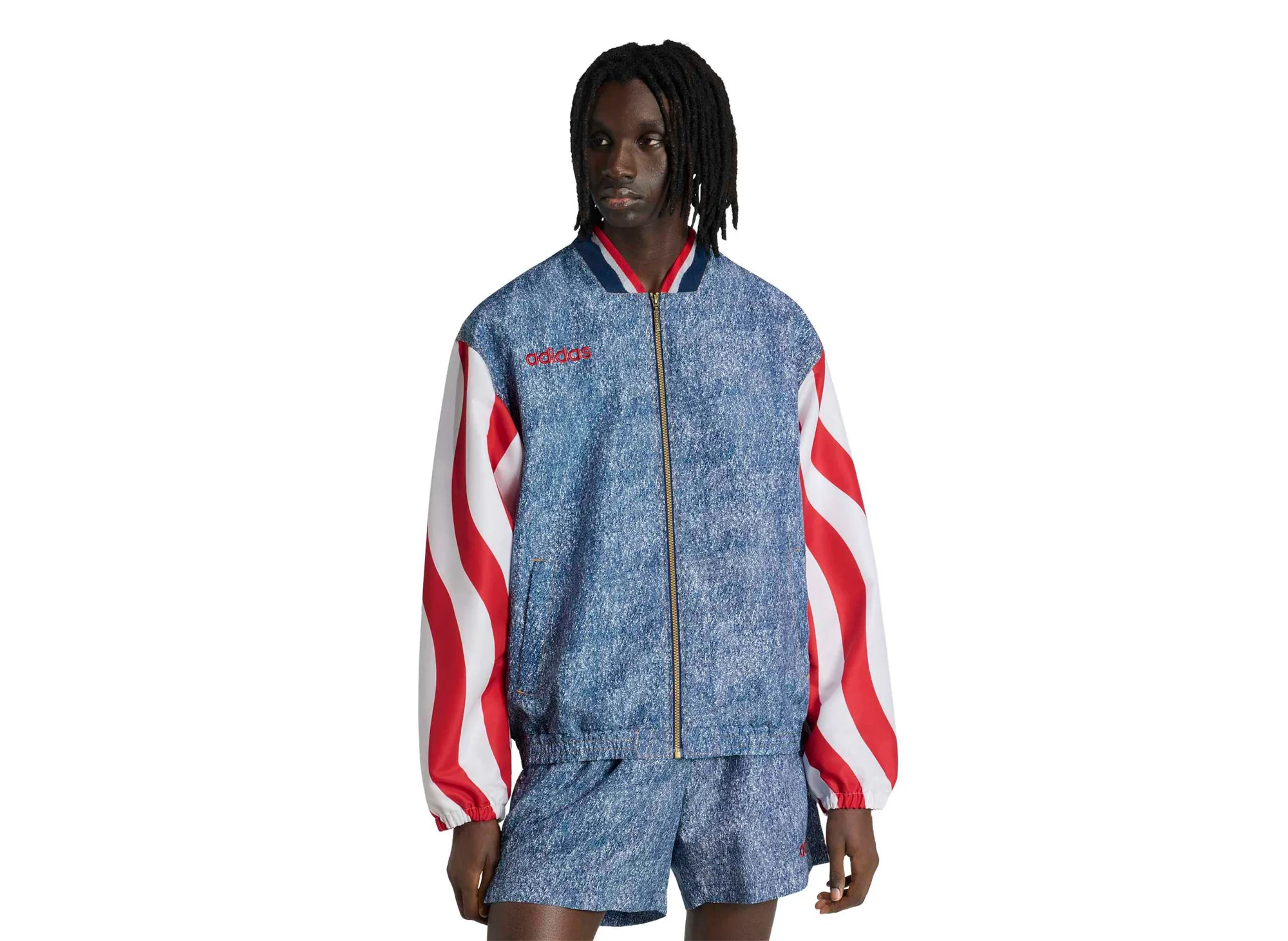 Adidas Denim Graphic Track Top - Image 2