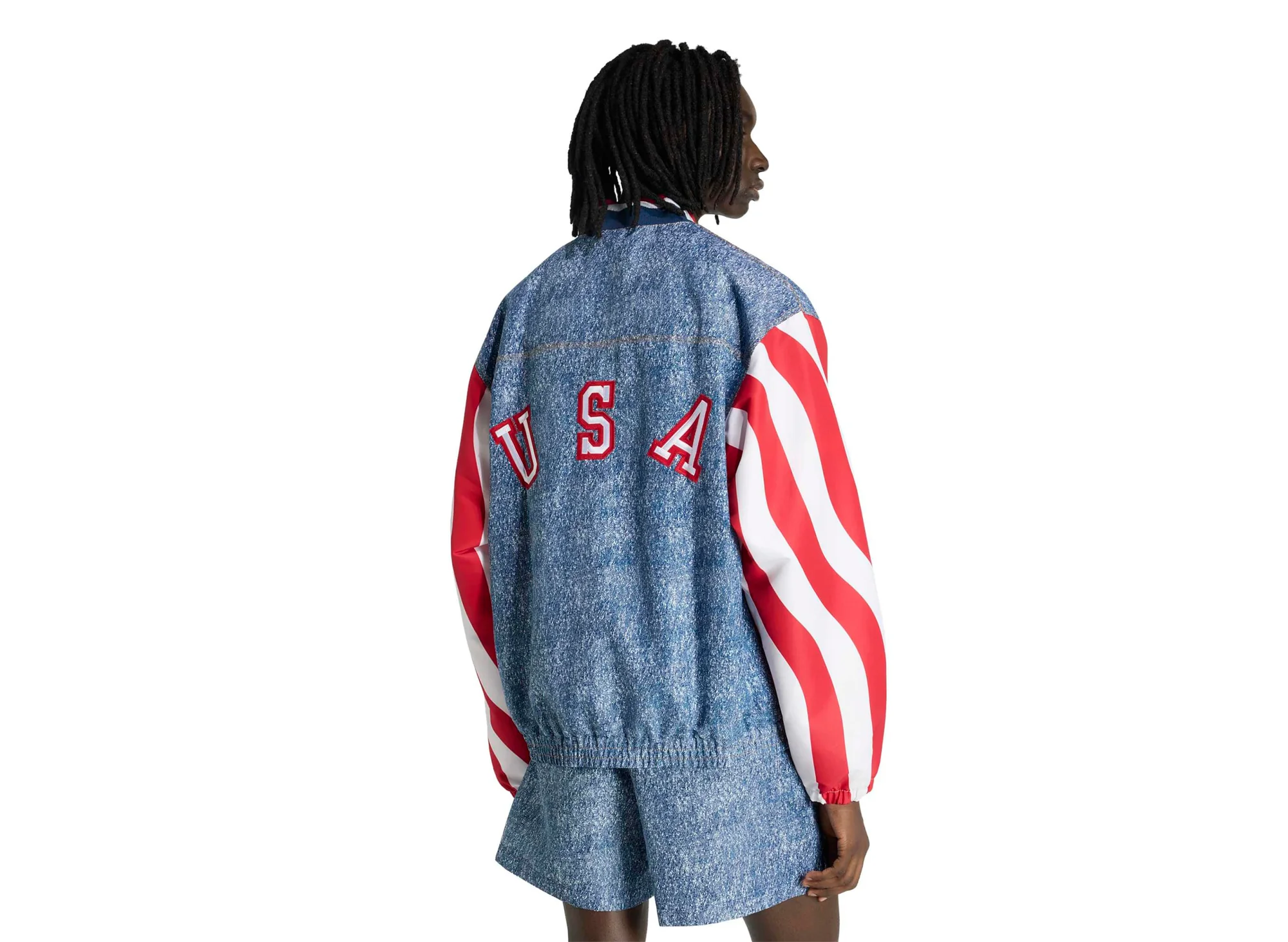 Adidas Denim Graphic Track Top - Image 3