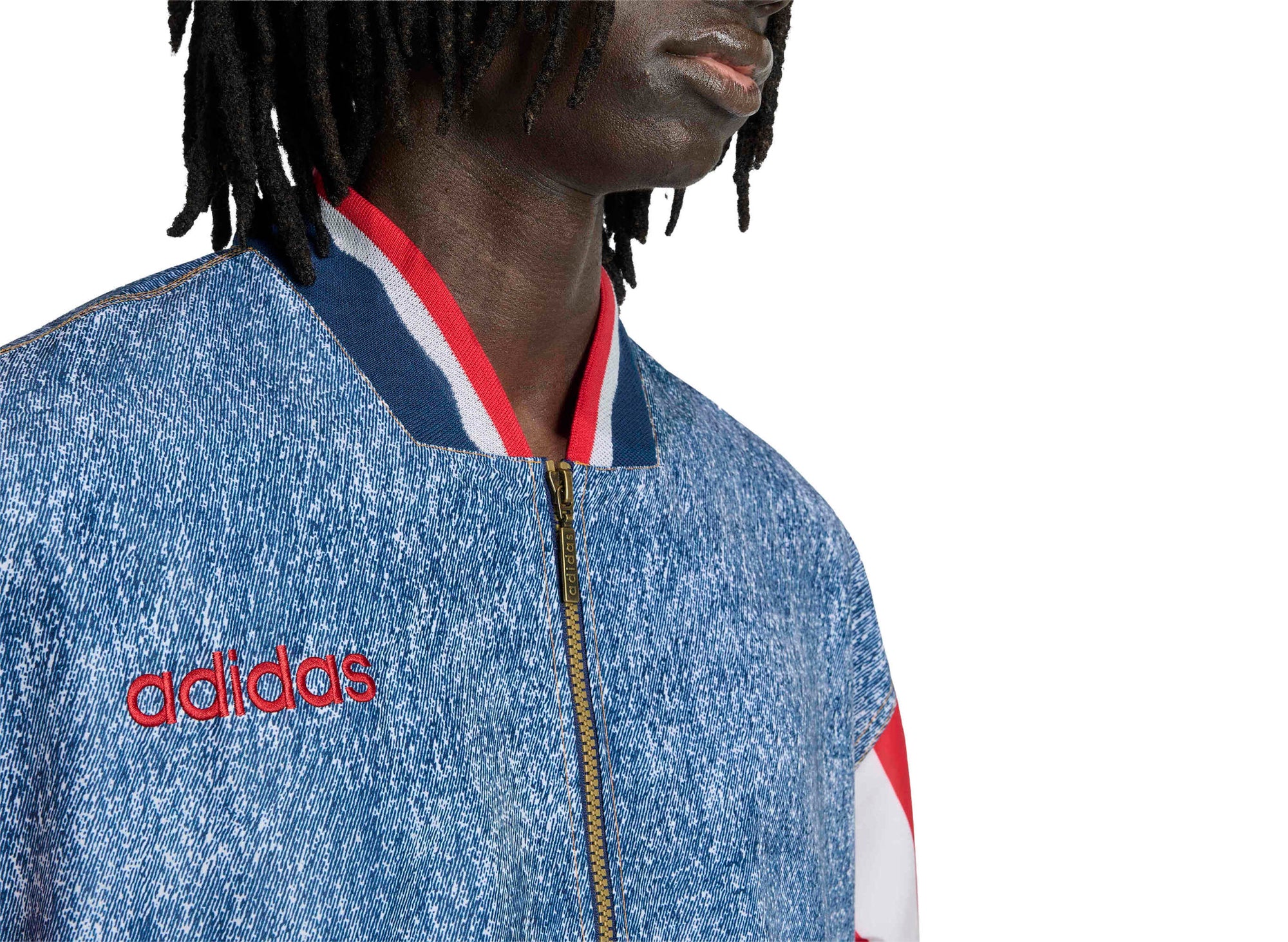 Adidas Denim Graphic Track Top - Image 4