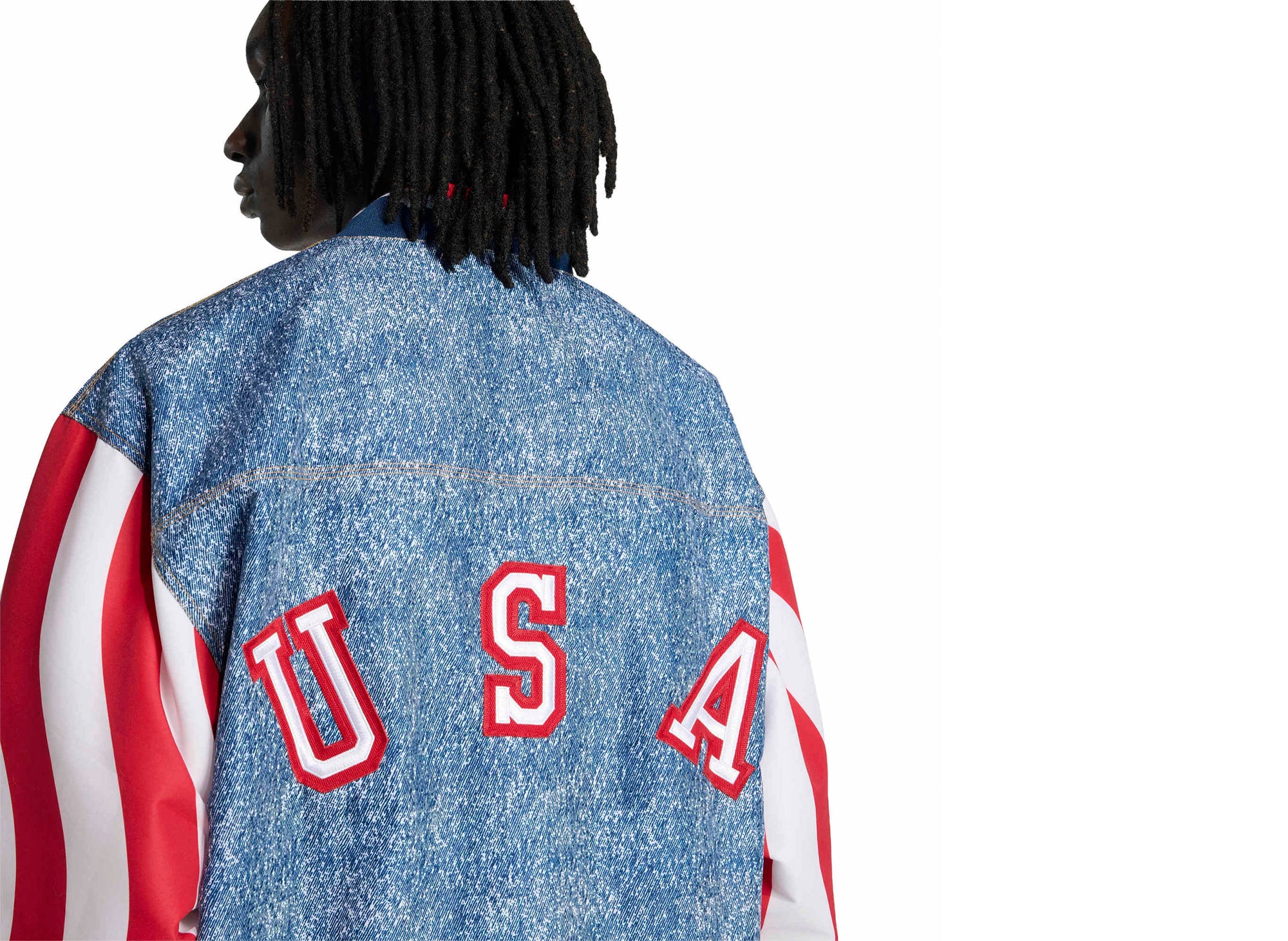 Adidas Denim Graphic Track Top - Image 5