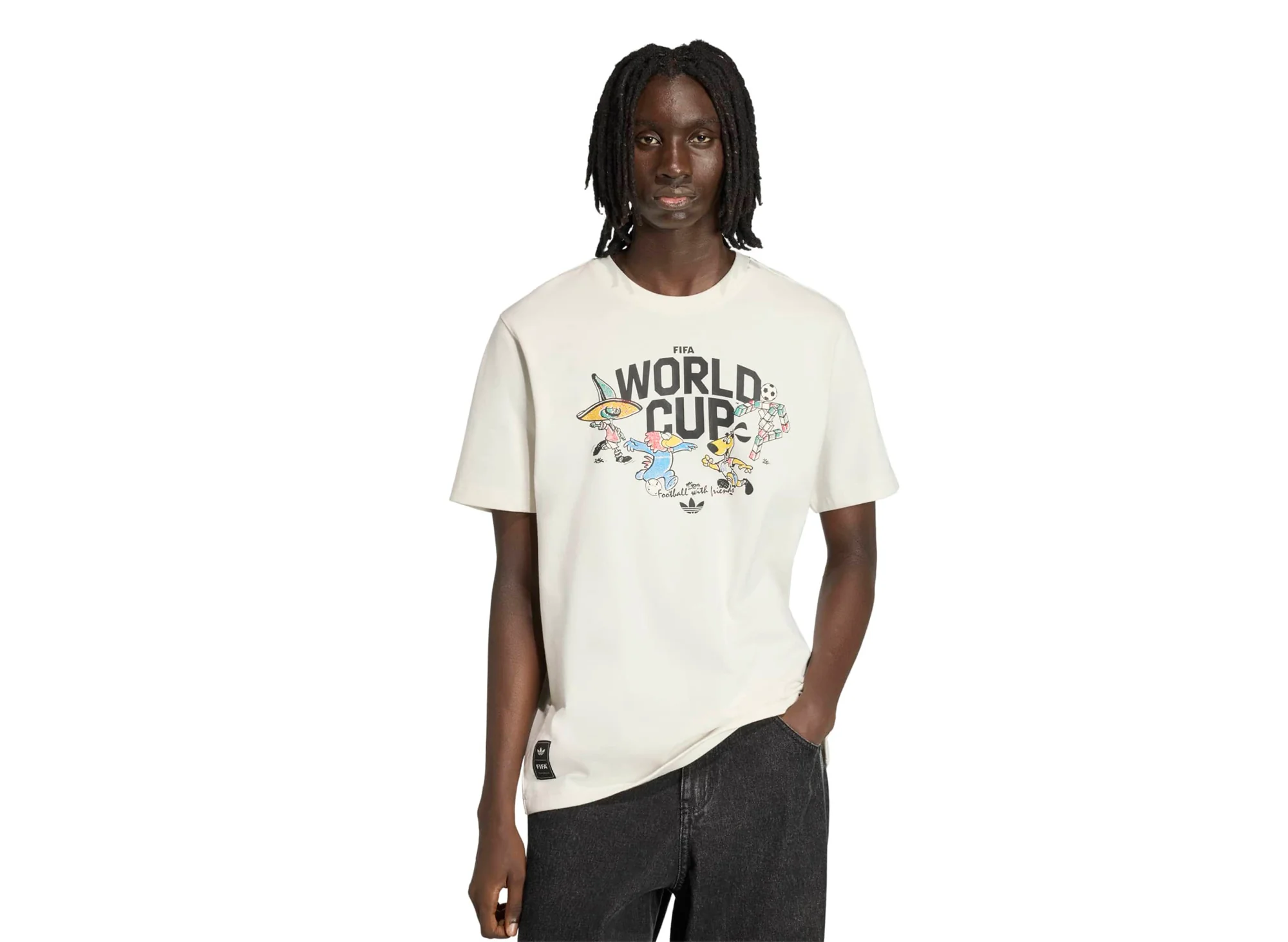 Adidas FIFA World Cup 26 Mascot Tee All in Cloud White - Image 2