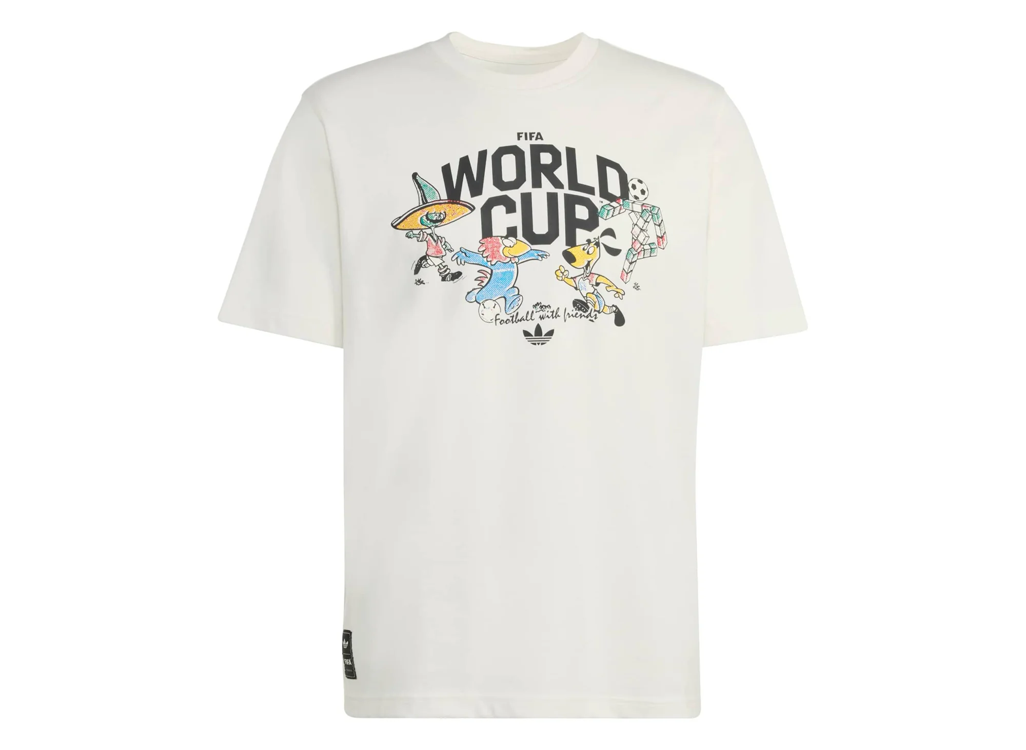 Adidas FIFA World Cup 26 Mascot Tee All in Cloud White - Image 4