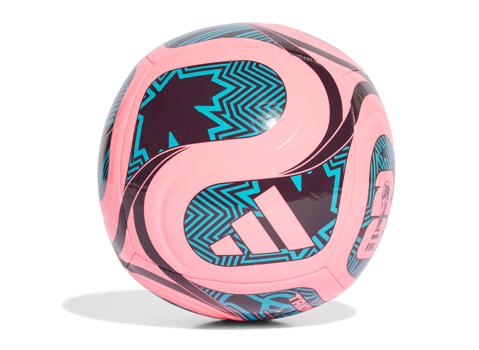 Adidas Fifa World Cup Trionda Club Ball in Beam Pink / Teal - Image 2