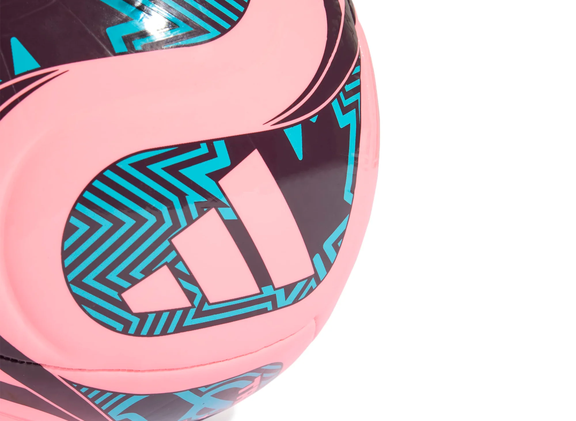Adidas Fifa World Cup Trionda Club Ball in Beam Pink / Teal - Image 4