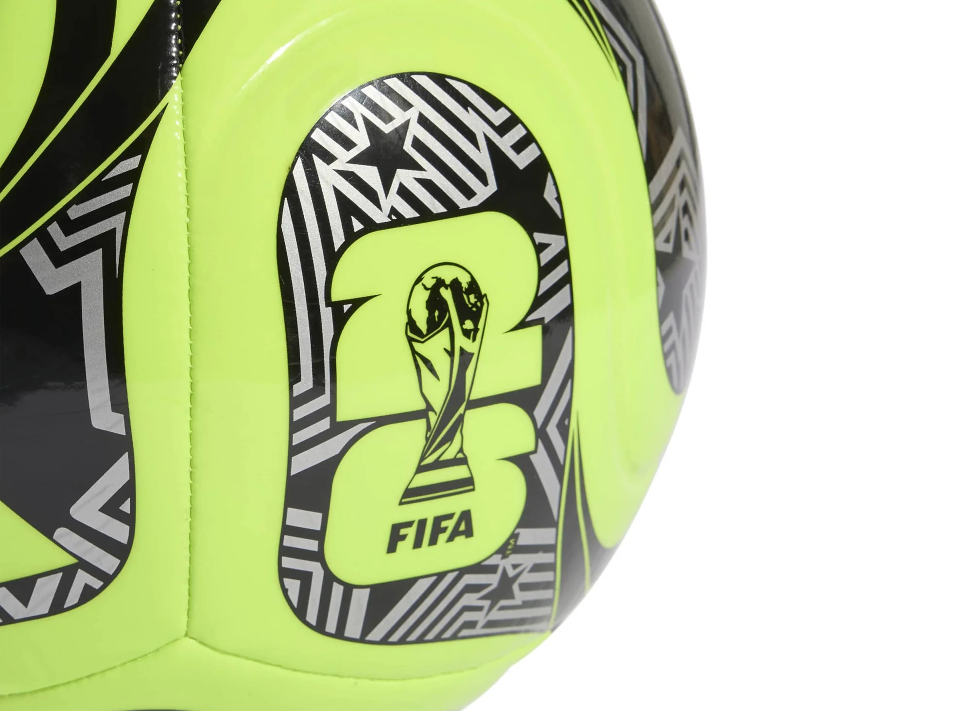Adidas Fifa World Cup Trionda Club Ball in Lucid Lemon / Black - Image 4