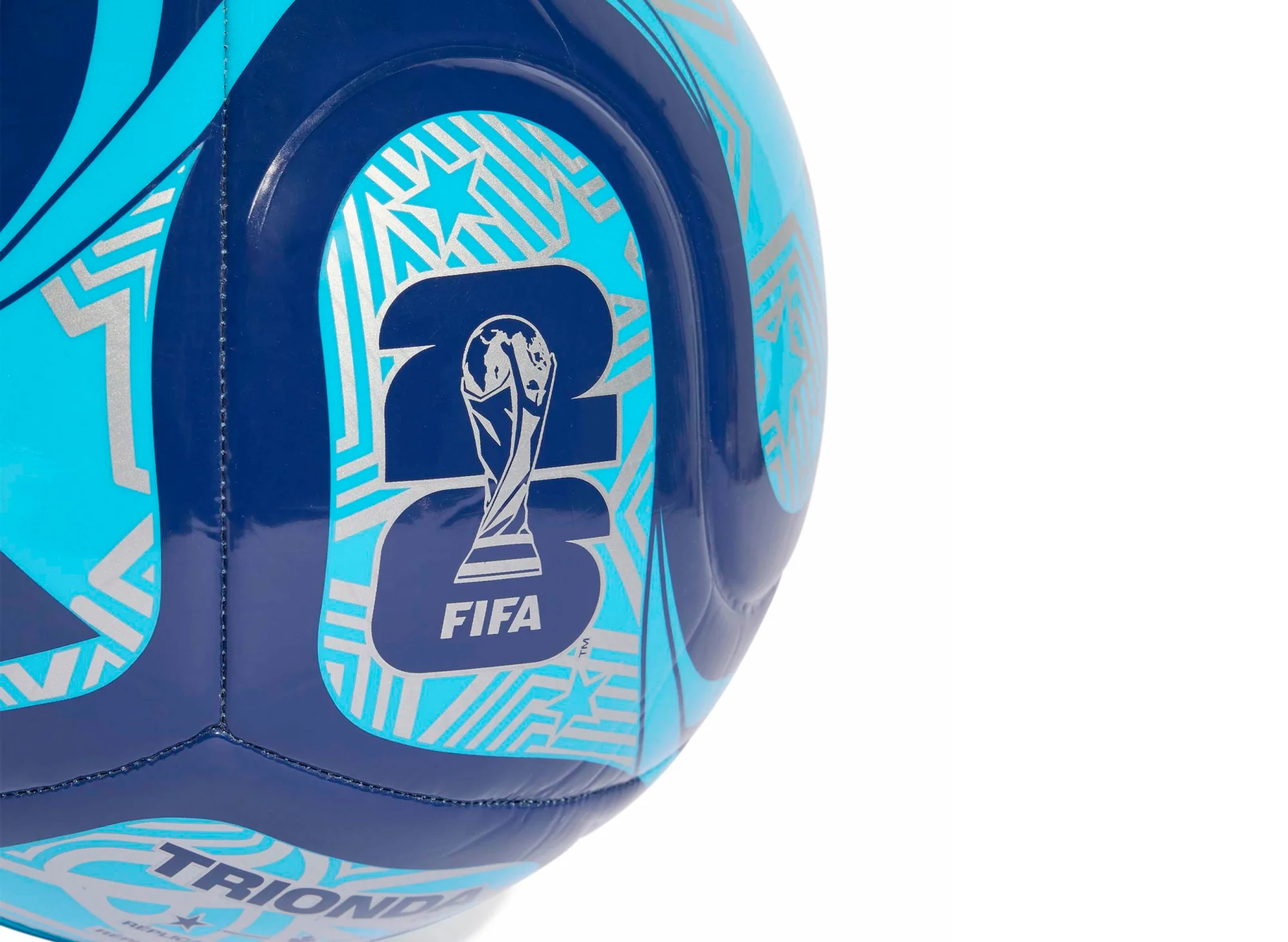 Adidas Fifa World Cup Trionda Club Ball in Night Indigo / Blue - Image 4