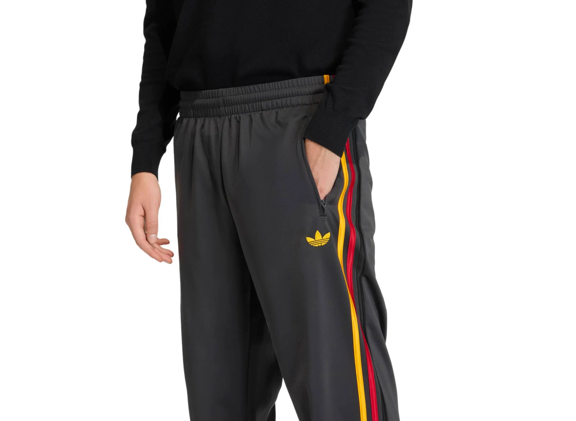 Adidas Firebird Track Pants in 'Utility Black' - Image 3