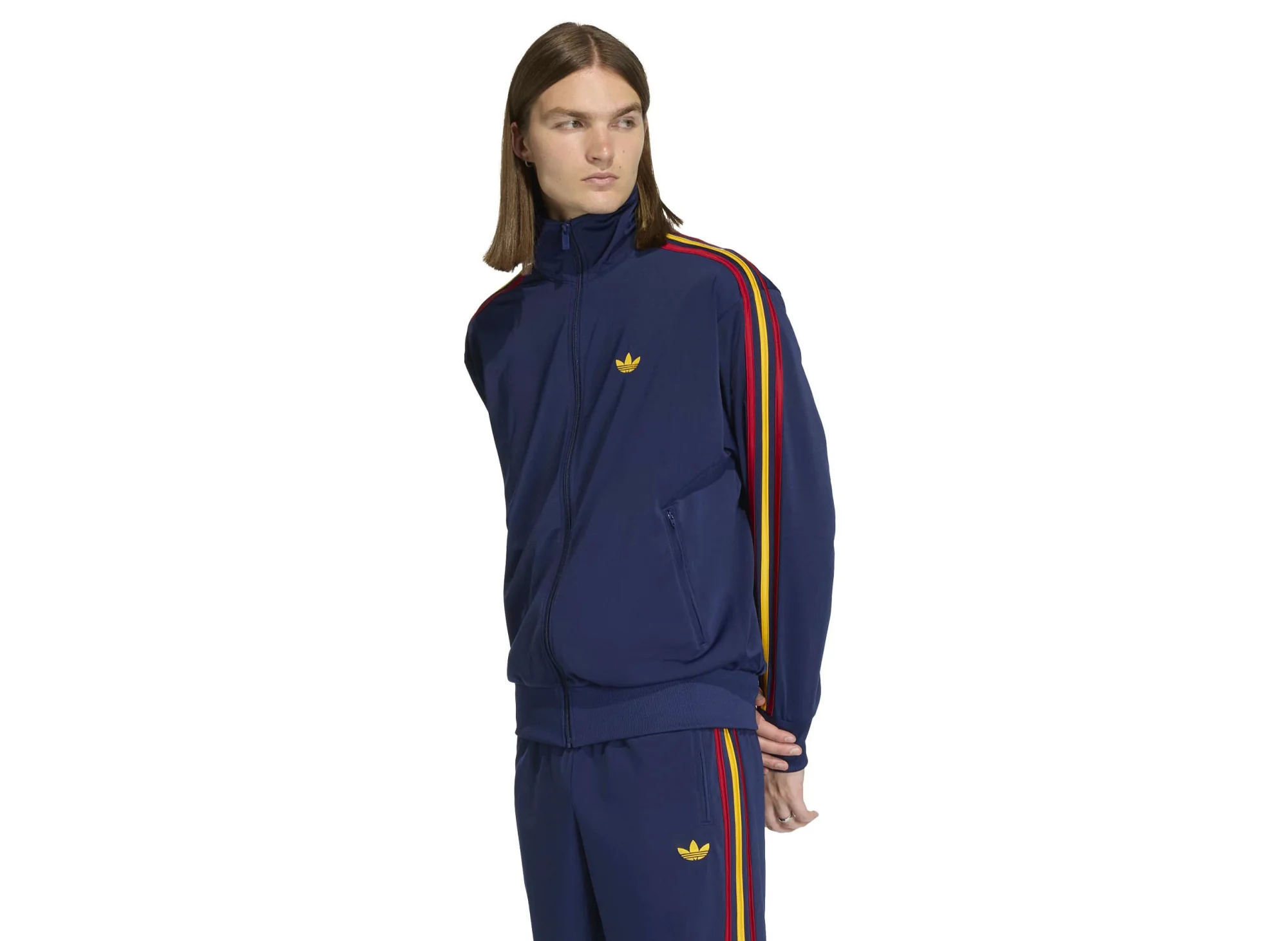 Adidas Firebird Track Top in 'Dark Blue' - Image 2