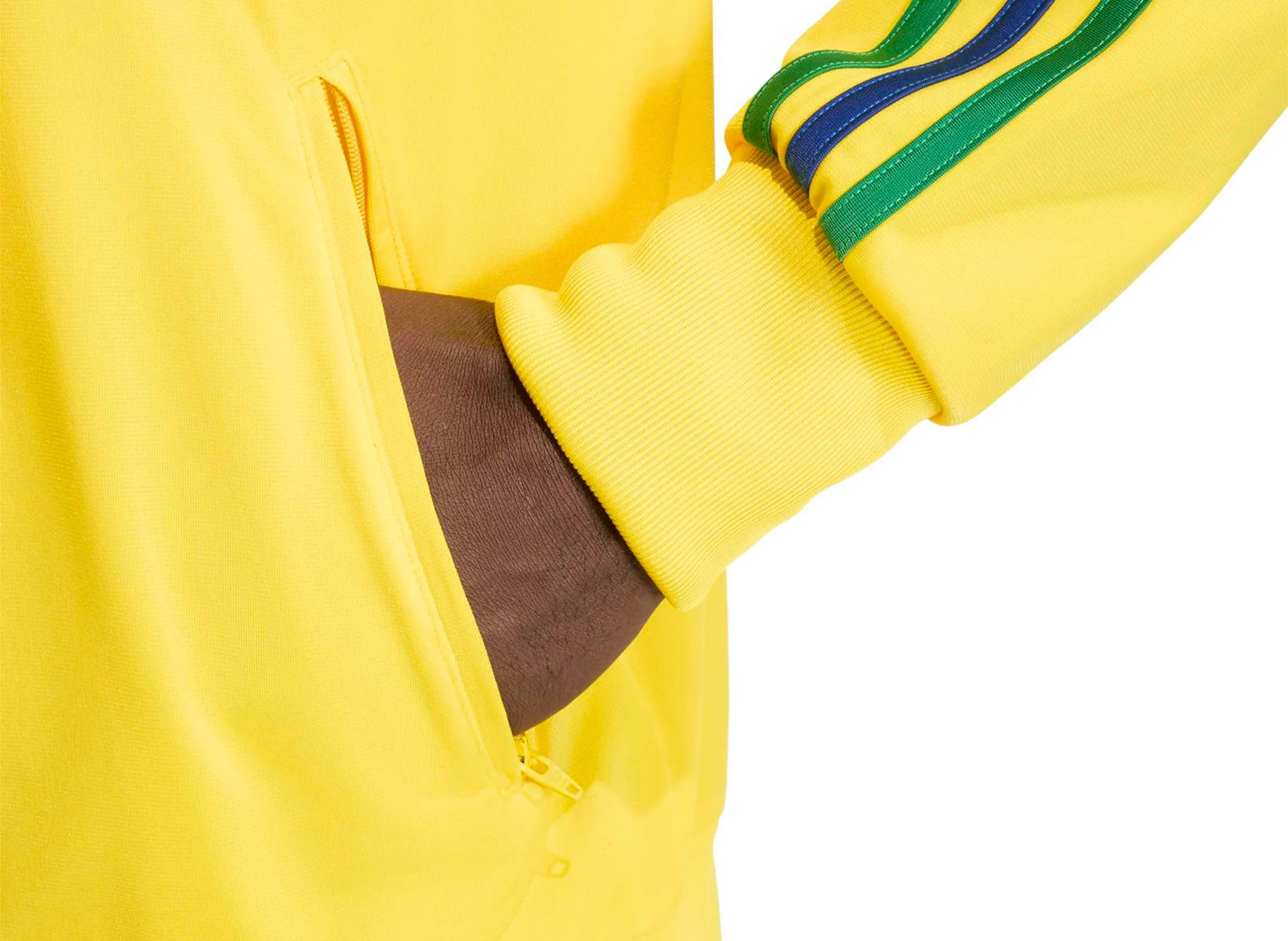 Adidas Firebird Track Top in 'EQT Yellow' - Image 2