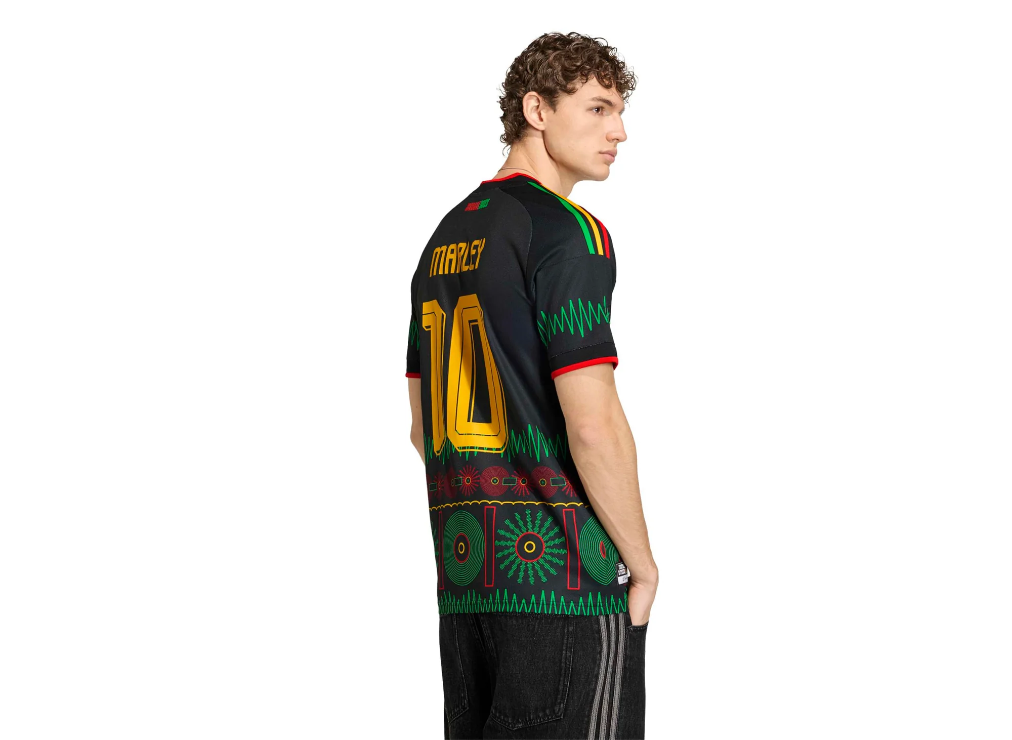 Adidas Jamaica 26 x Bob Marley #10 Away Jersey - Image 3