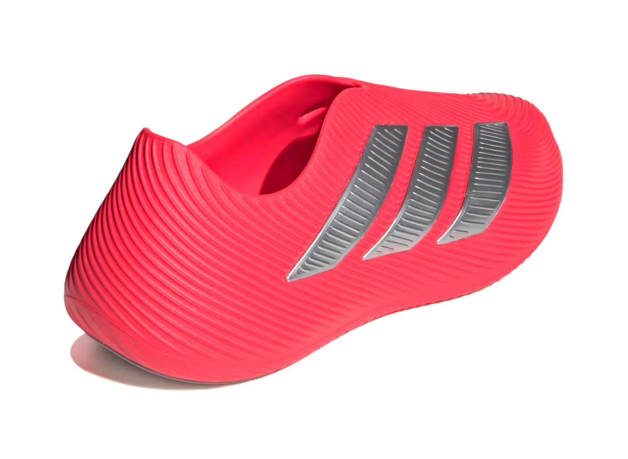Adidas Purechill Slides in Lucid Red / Matte Silver - Image 2