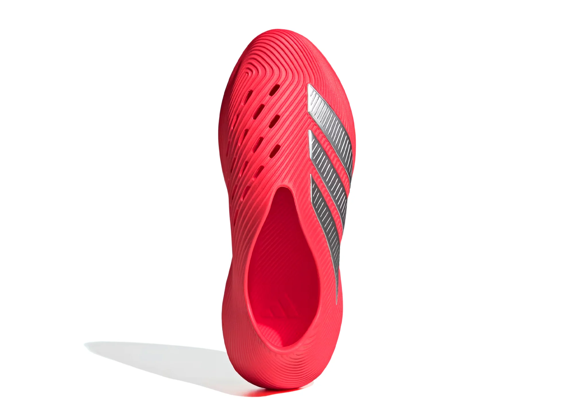 Adidas Purechill Slides in Lucid Red / Matte Silver - Image 4