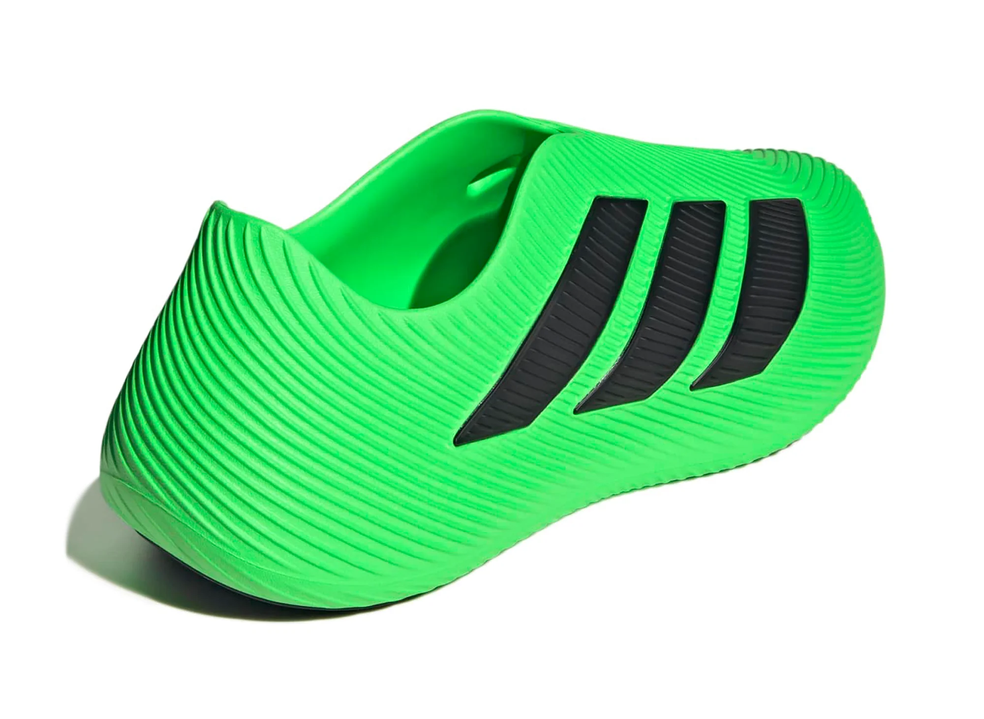 Adidas Purechill Slides in Screaming Green / Black - Image 2