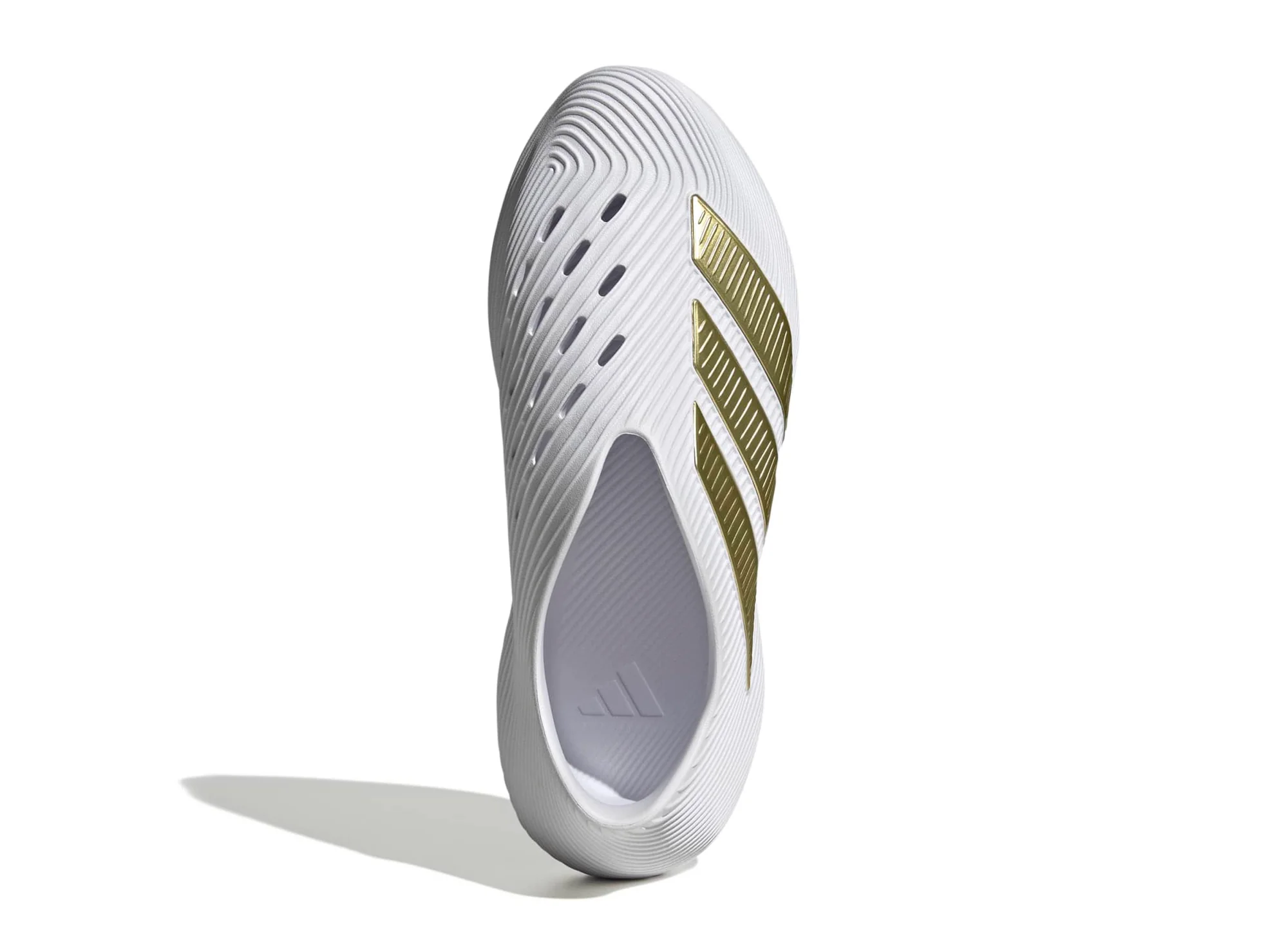Adidas Purechill Slides in White / Gold Metallic - Image 4