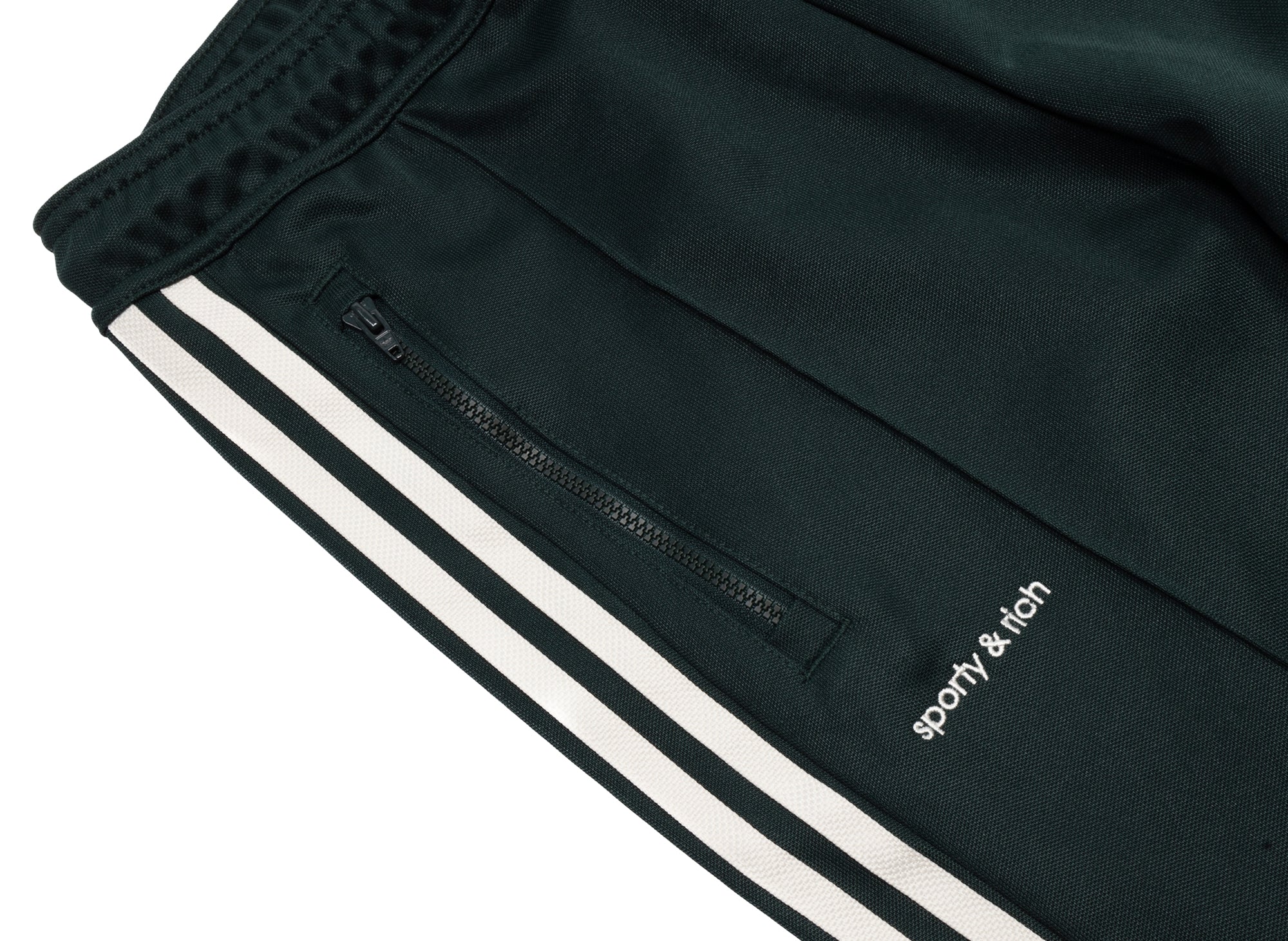 Women's Adidas Sporty & Rich Track Pants in Green - Image 2