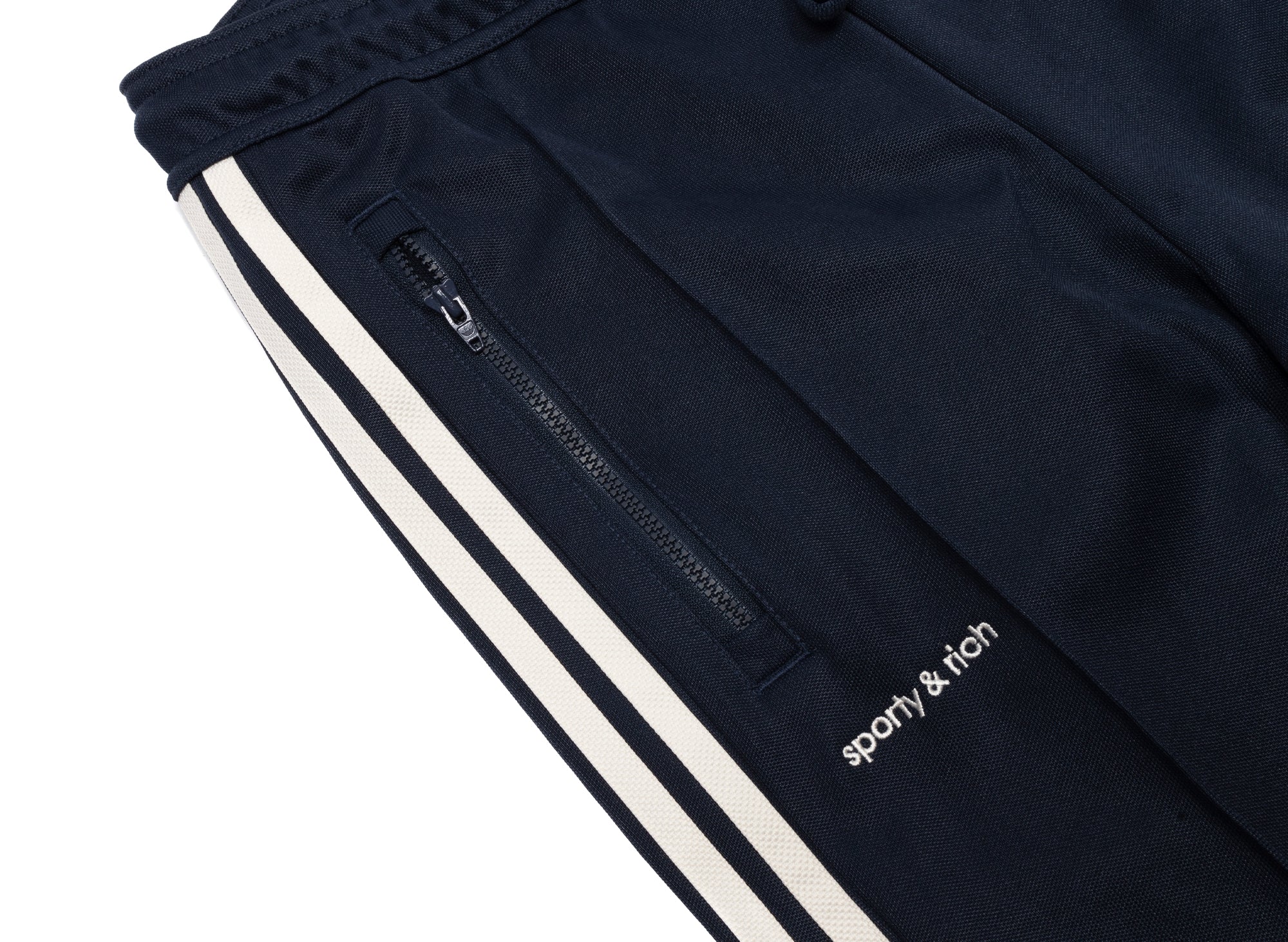 Women's Adidas Sporty & Rich Track Pants in Navy - Image 2