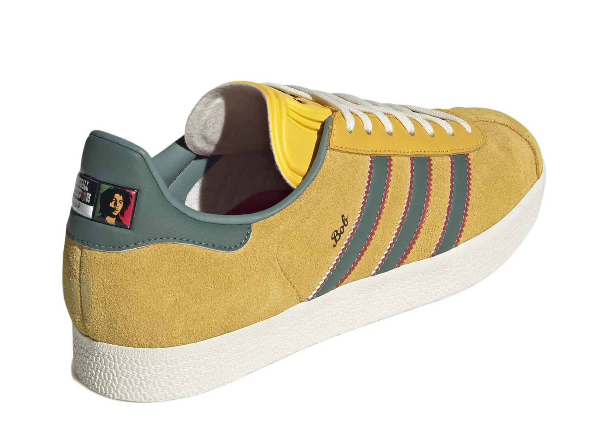 Adidas x Bob Marley Gazelle in Bold Gold - Image 2