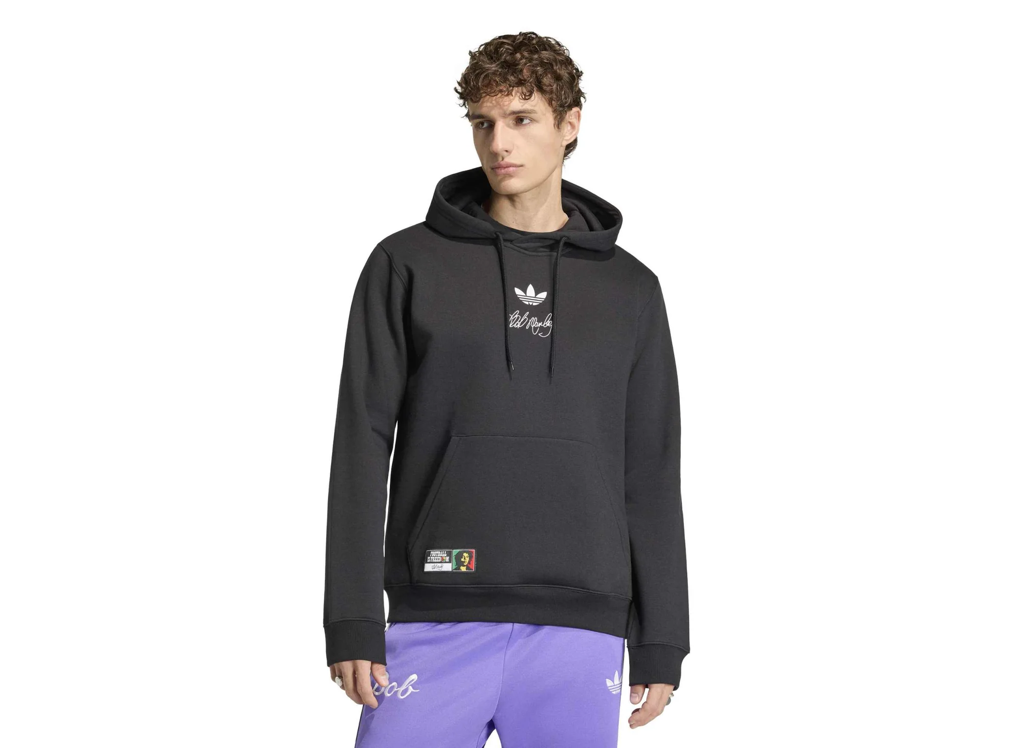Adidas x Bob Marley OG Hoodie in Black - Image 2
