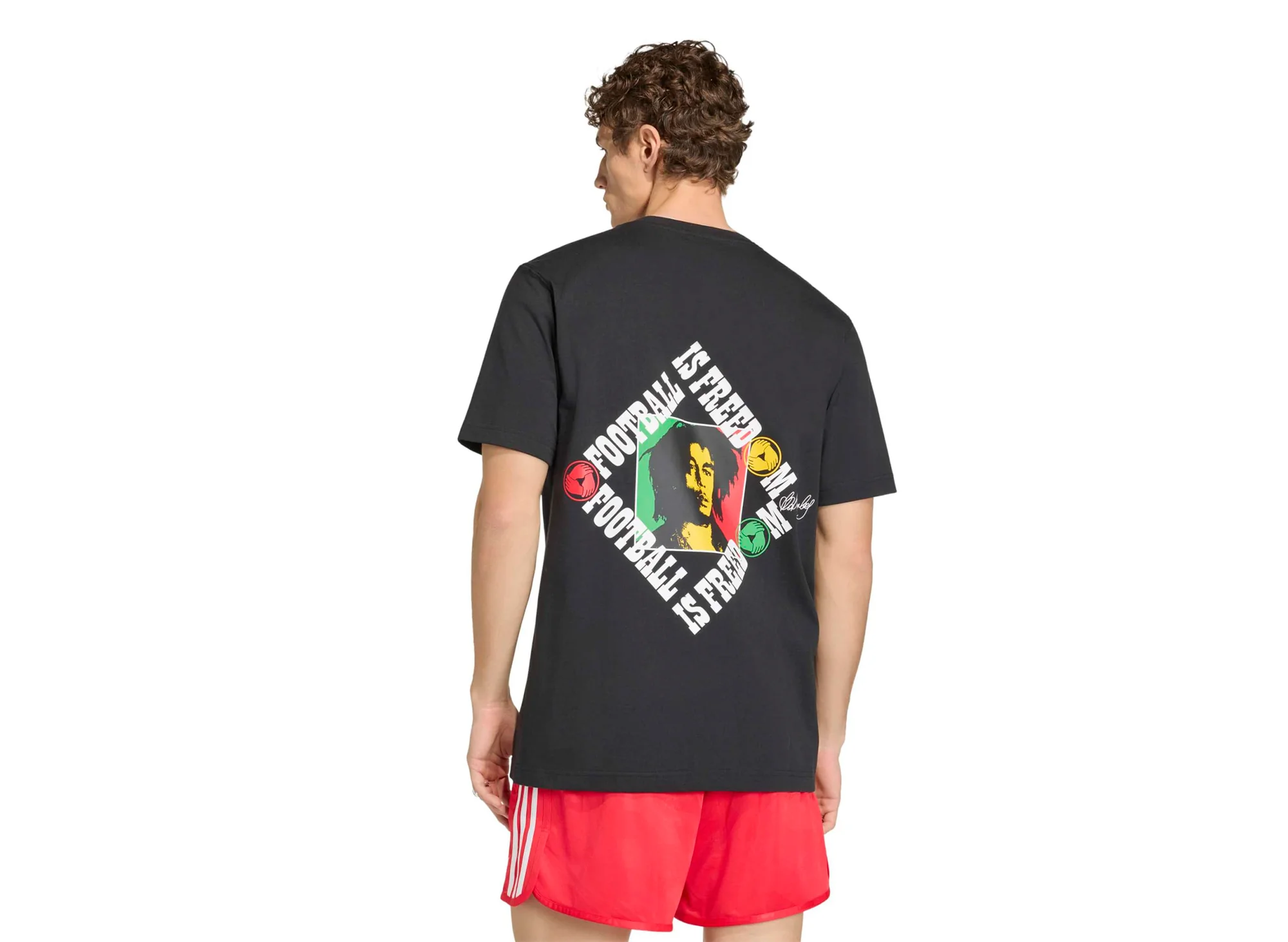 Adidas x Bob Marley OG Tee in Black - Image 3