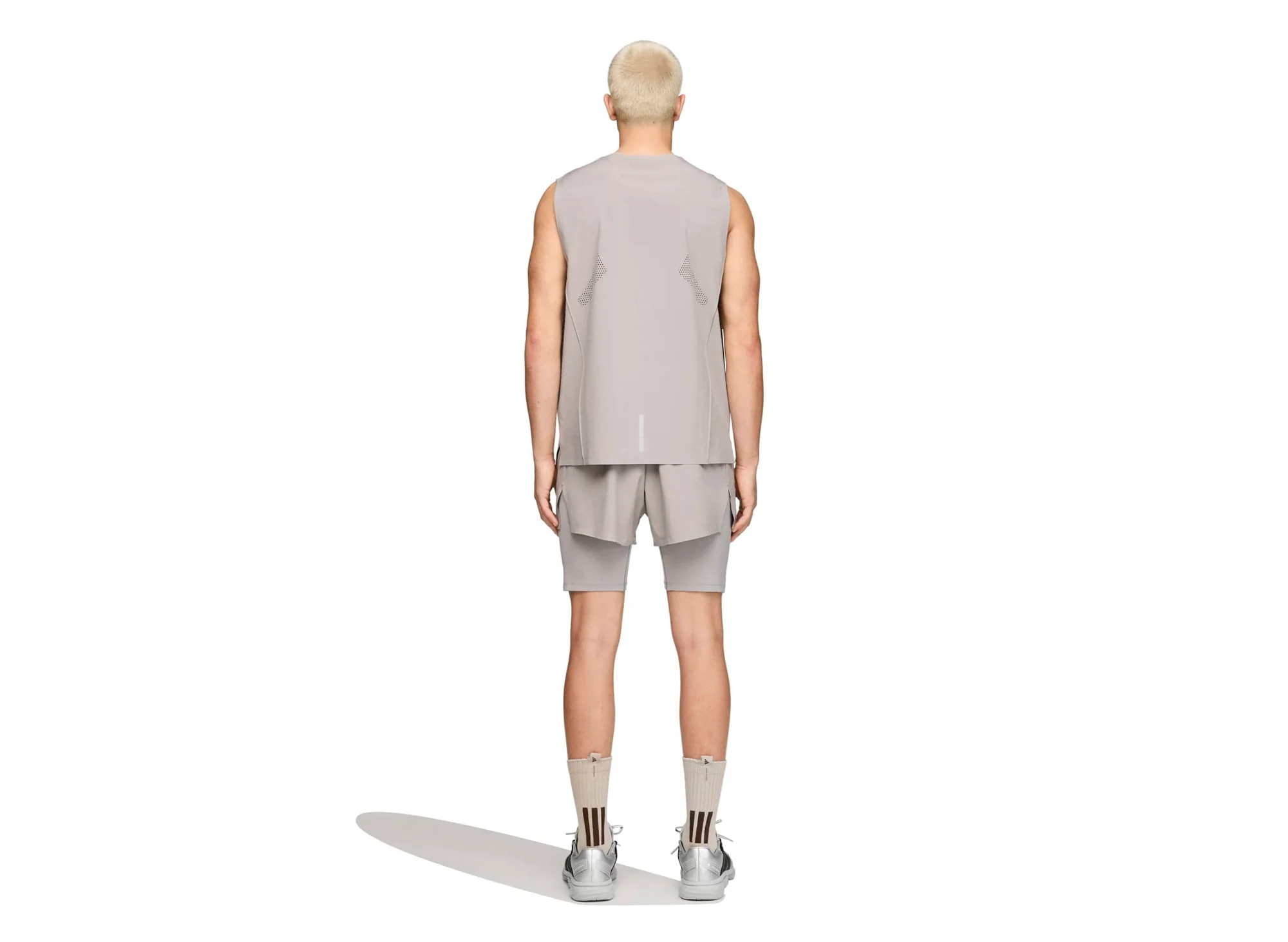 Adidas x Entire Studios D4T 2in1 Short in Dove Grey - Image 3
