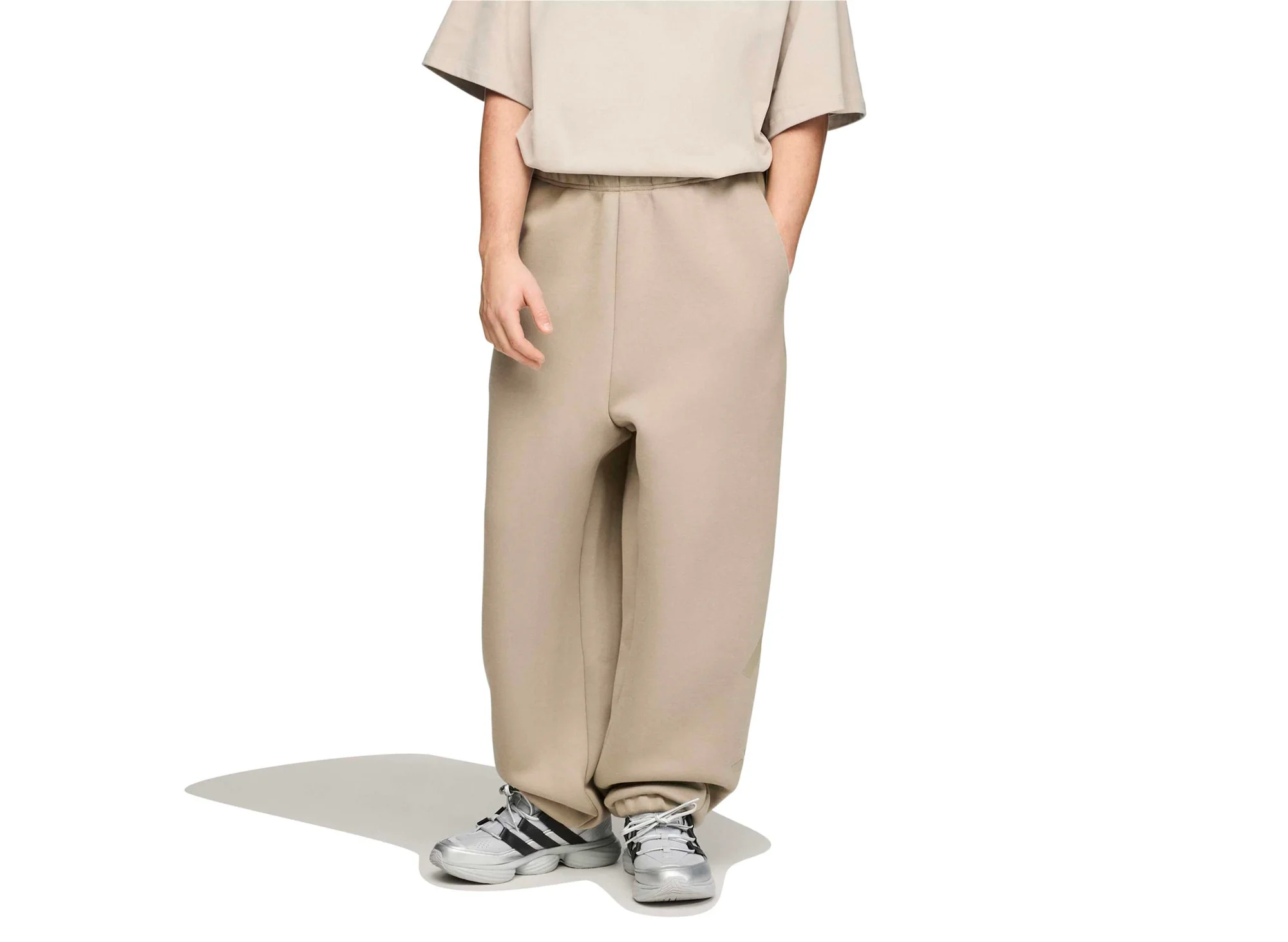 Adidas x Entire Studios Z.N.E. Track Pant in Putty Beige - Image 4