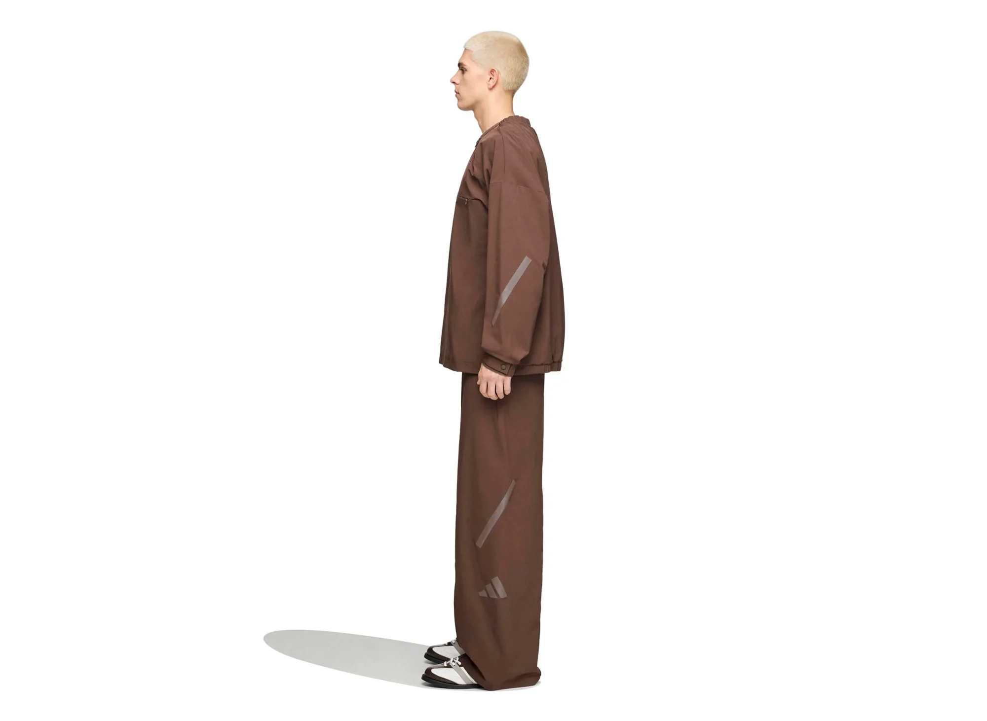 Adidas x Entire Studios Z.N.E. Track Top in Dust Cargo - Image 2