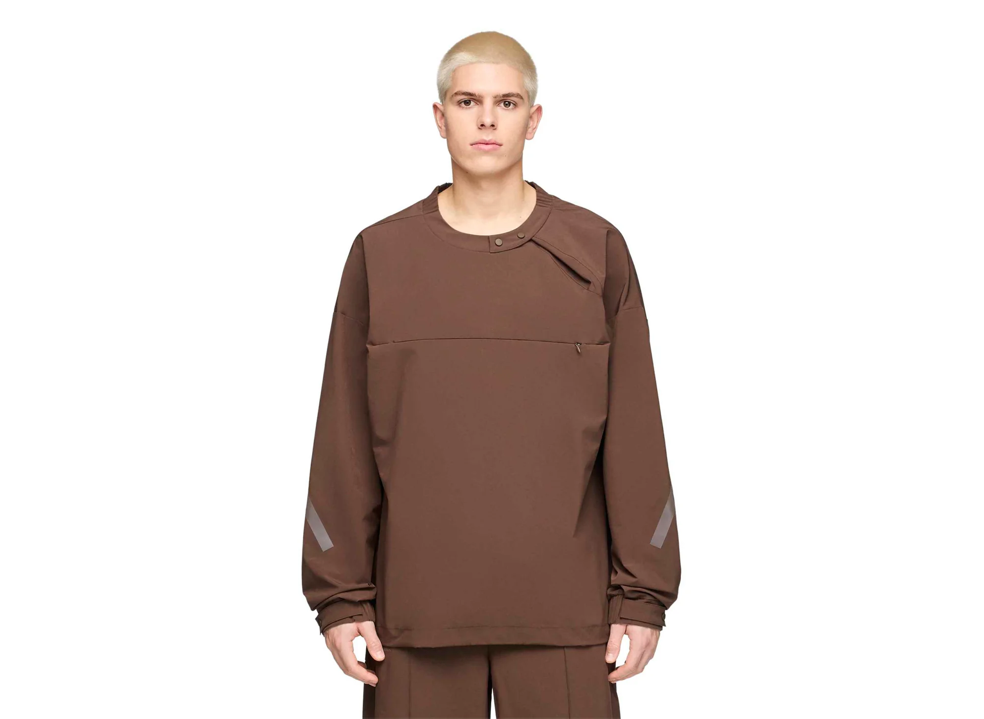 Adidas x Entire Studios Z.N.E. Track Top in Dust Cargo - Image 4
