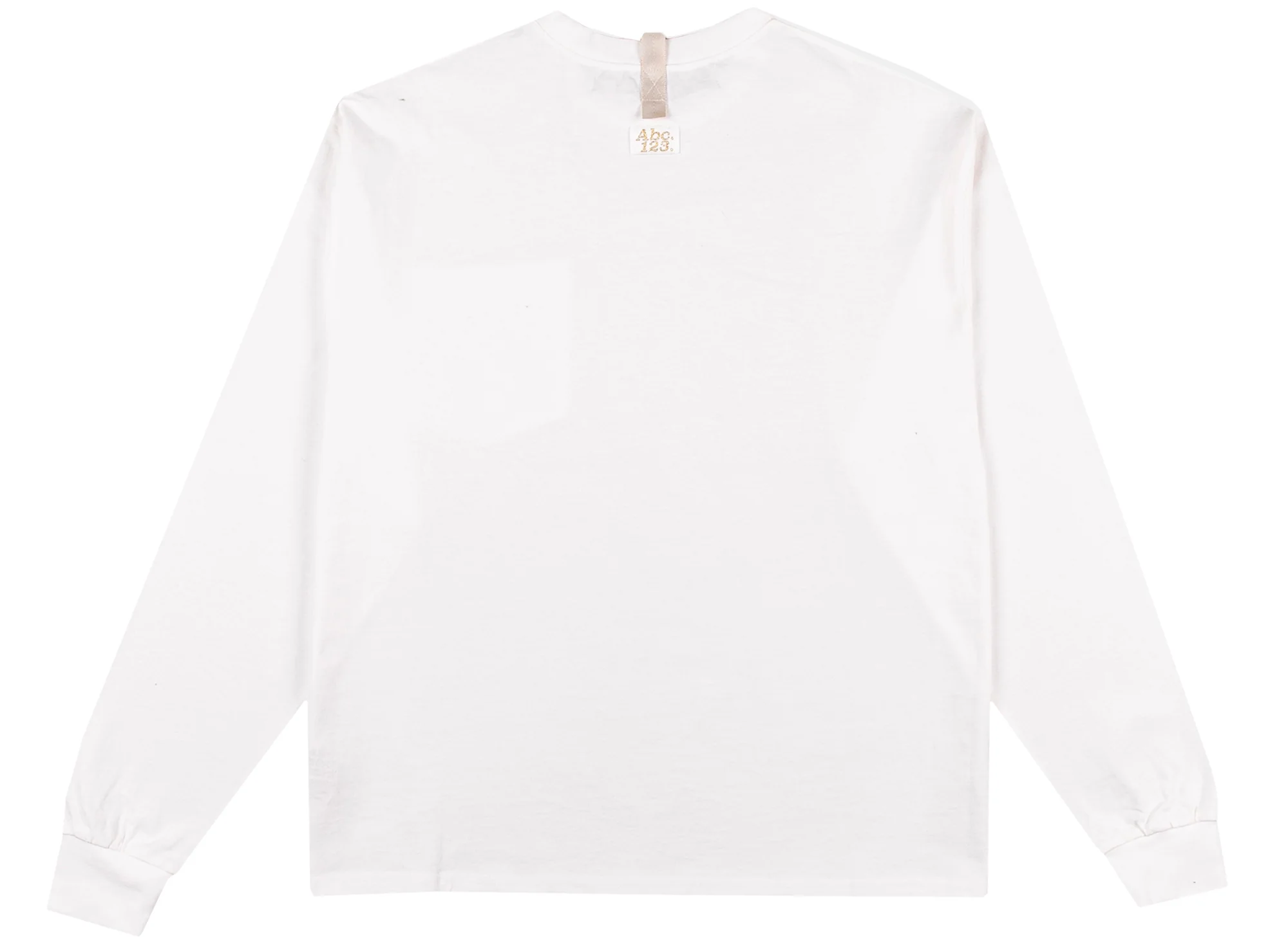 Advisory Board Crystals Abc. 123. Long Sleeve Pocket Tee in Selenite - Image 2