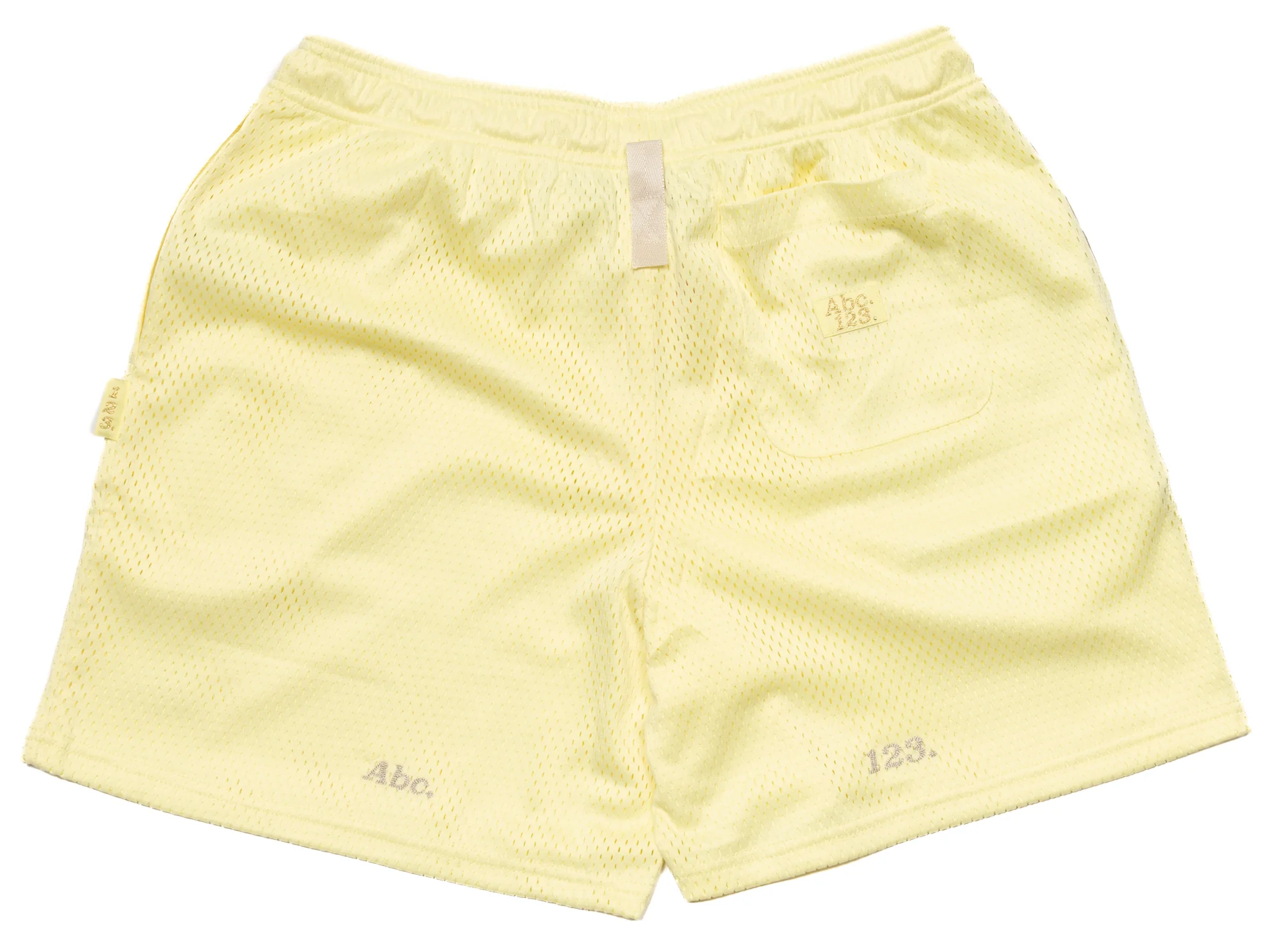 Advisory Board Crystals Abc. 123. Mesh Shorts in Sulfur - Image 2