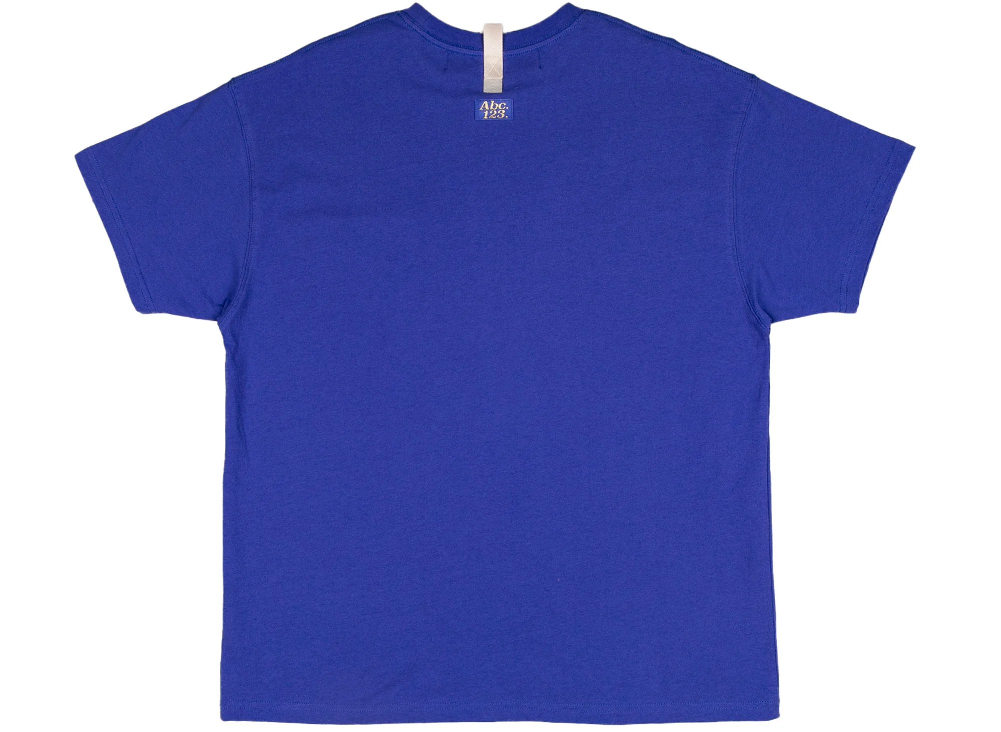 Advisory Board Crystals Abc. 123. Short Sleeve Pocket Tee in Sapphire - Image 2