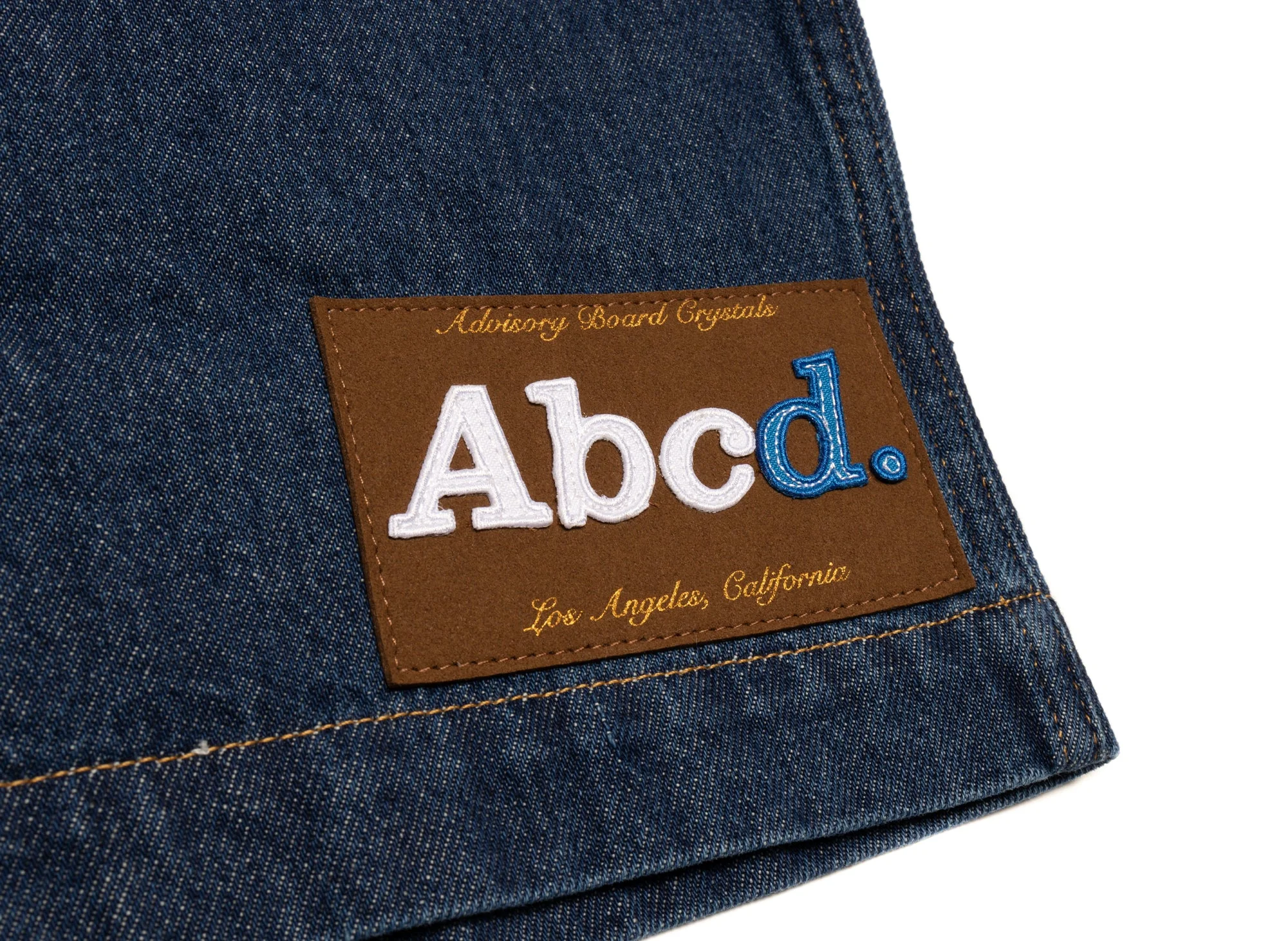 Advisory Board Crystals Abcd. Denim Hoodie Jacket in Dark Blue - Image 3
