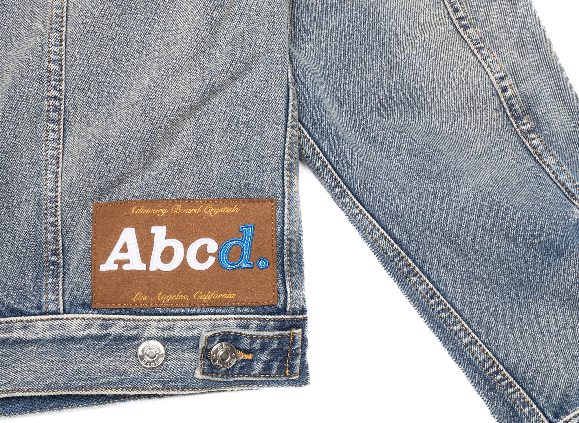 Advisory Board Crystals Shearling Lined Jean Jacket - Image 2