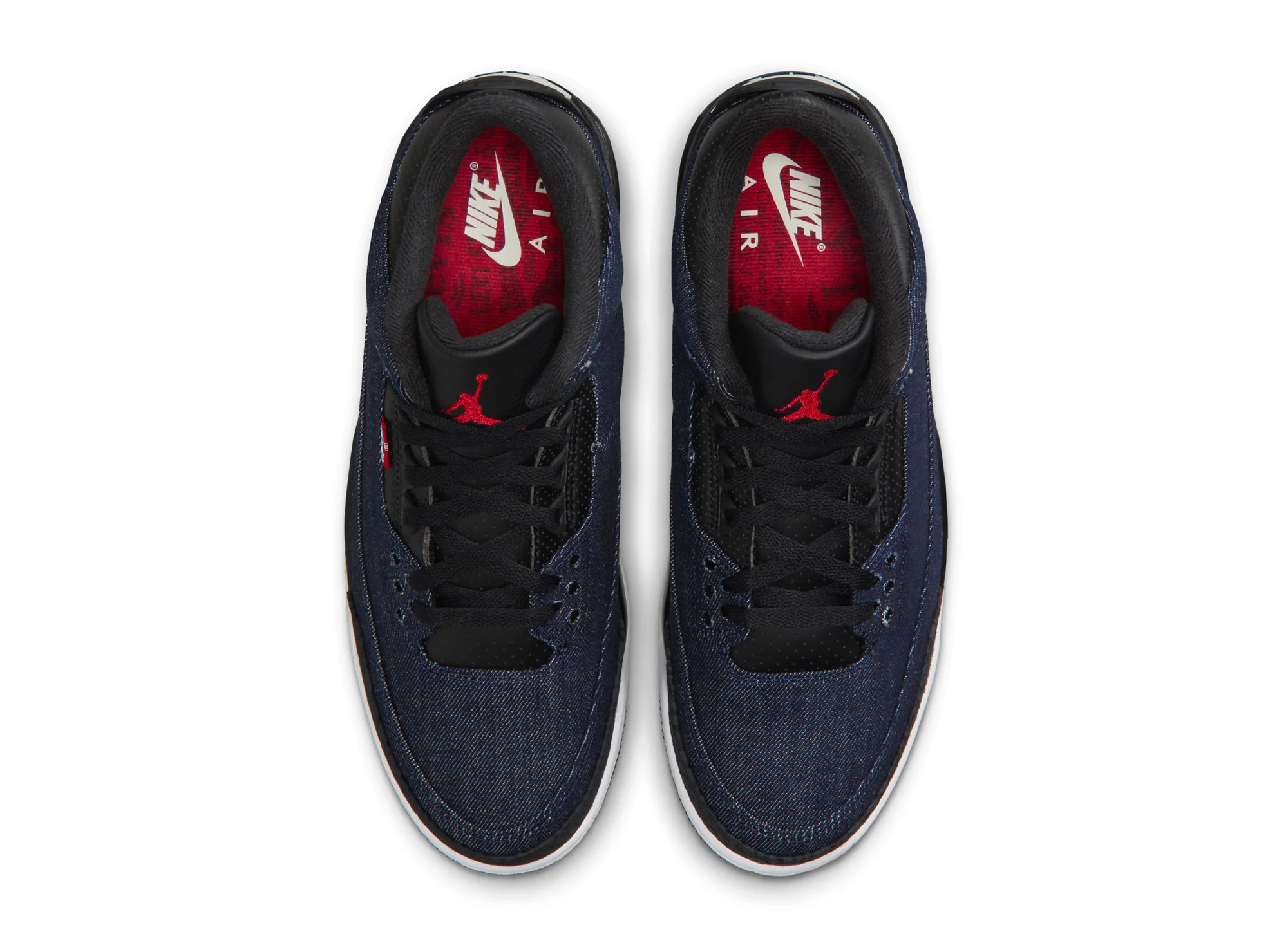 Air Jordan 3 x Levi's "Indigo and Gym Red" - Image 4