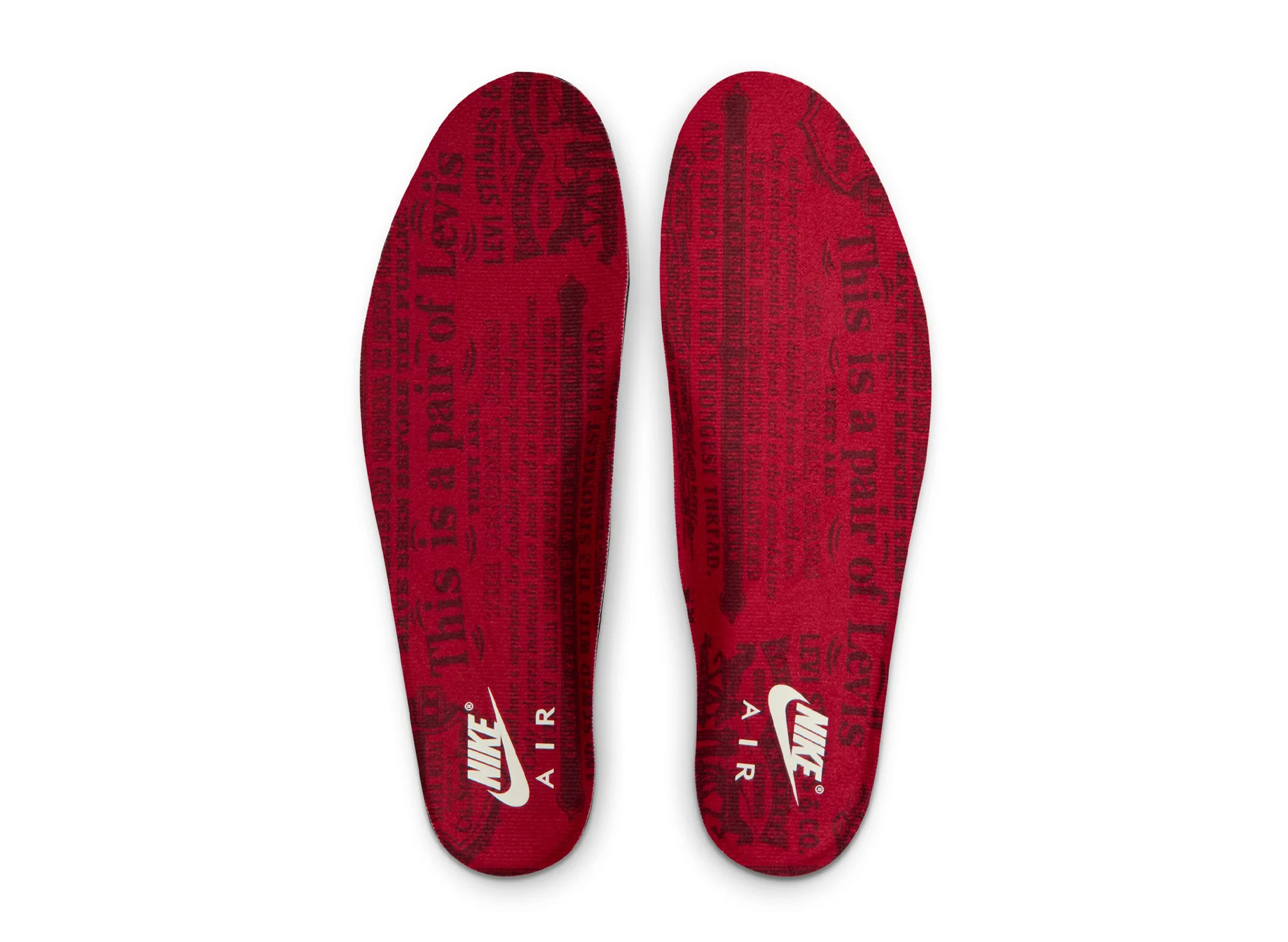 Air Jordan 3 x Levi's "Indigo and Gym Red" - Image 8